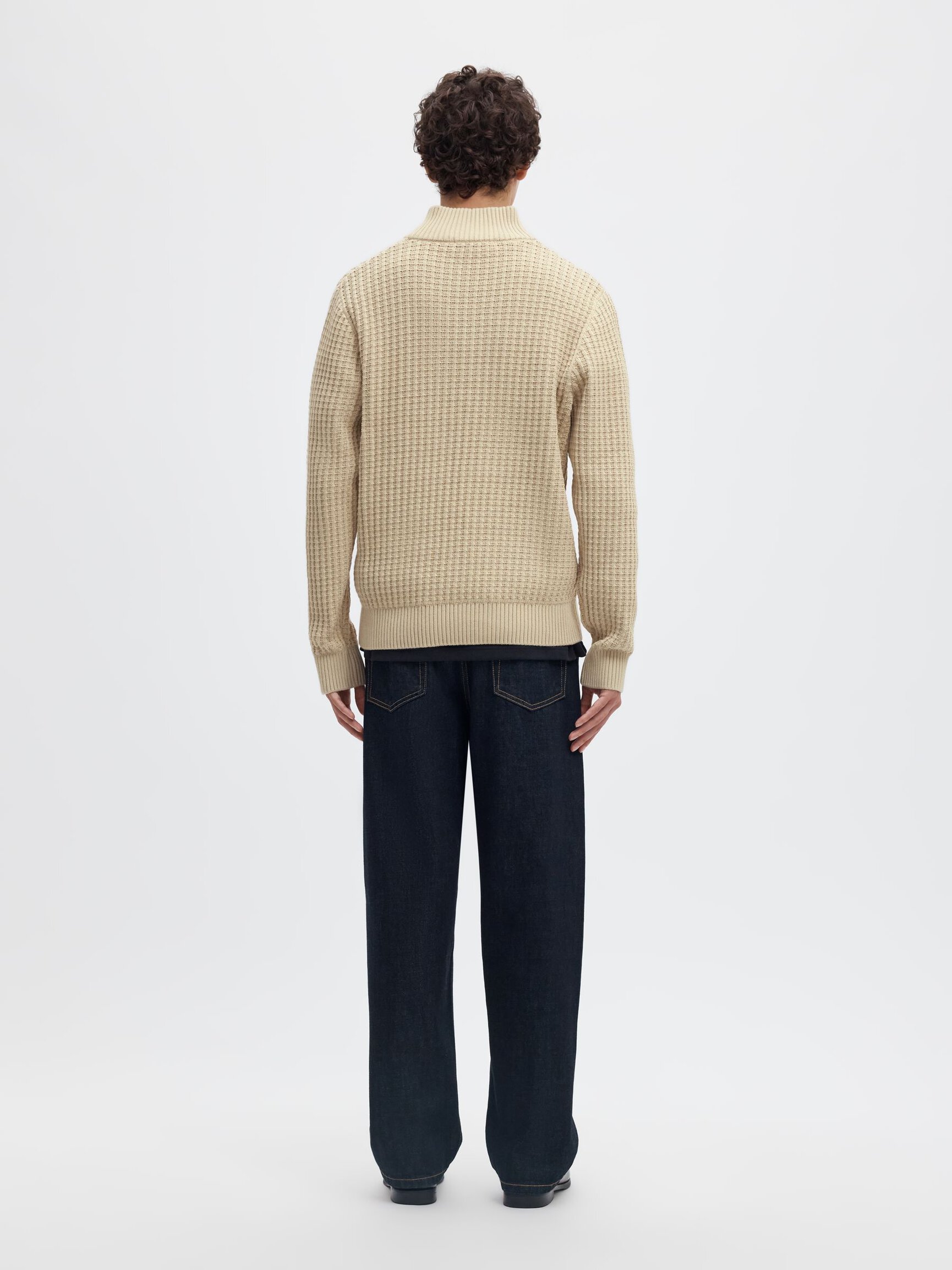 ORGANIC COTTON HALF-ZIP JUMPER