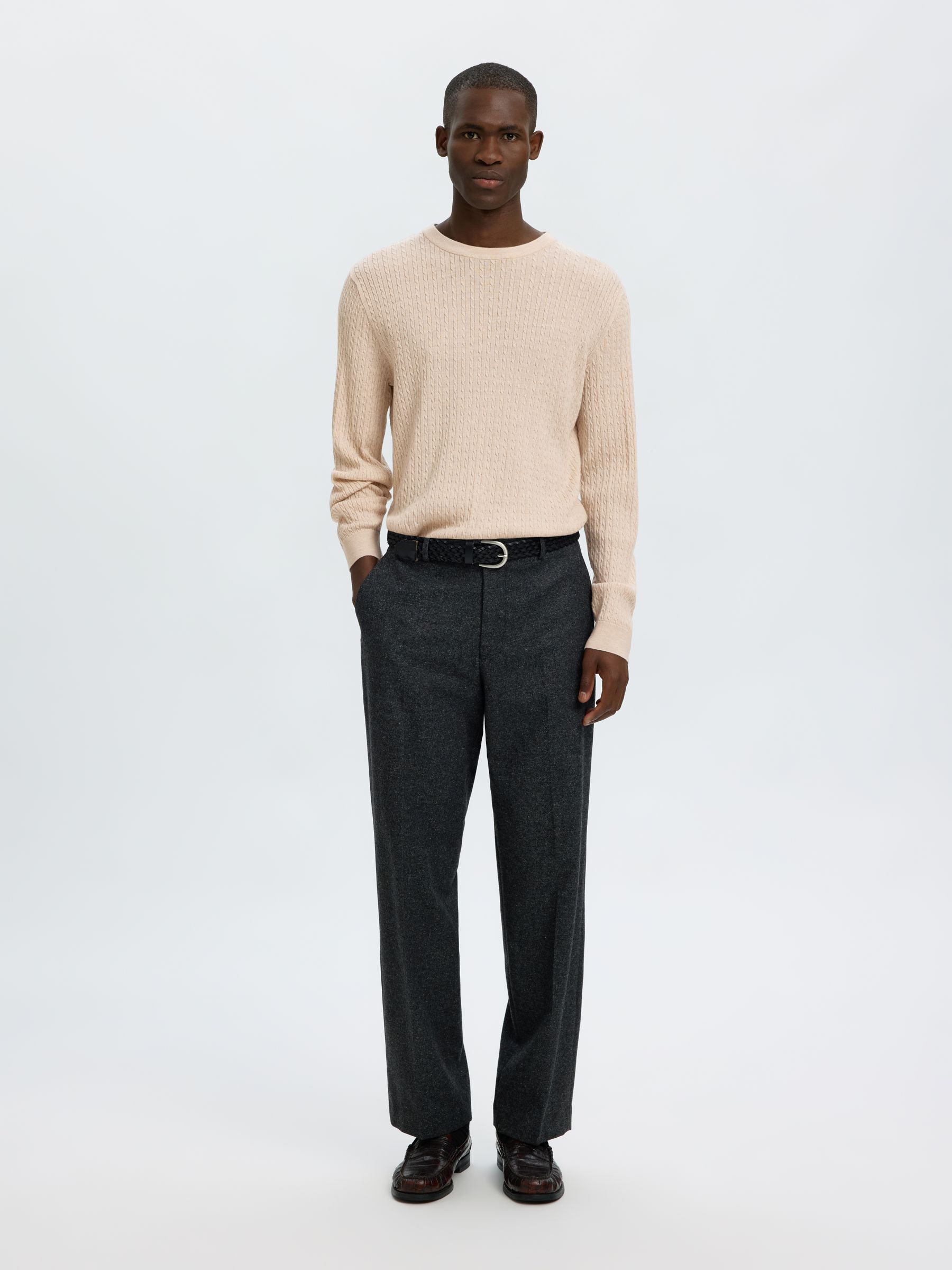 100% MERINO WOOL KNITTED PULLOVER
