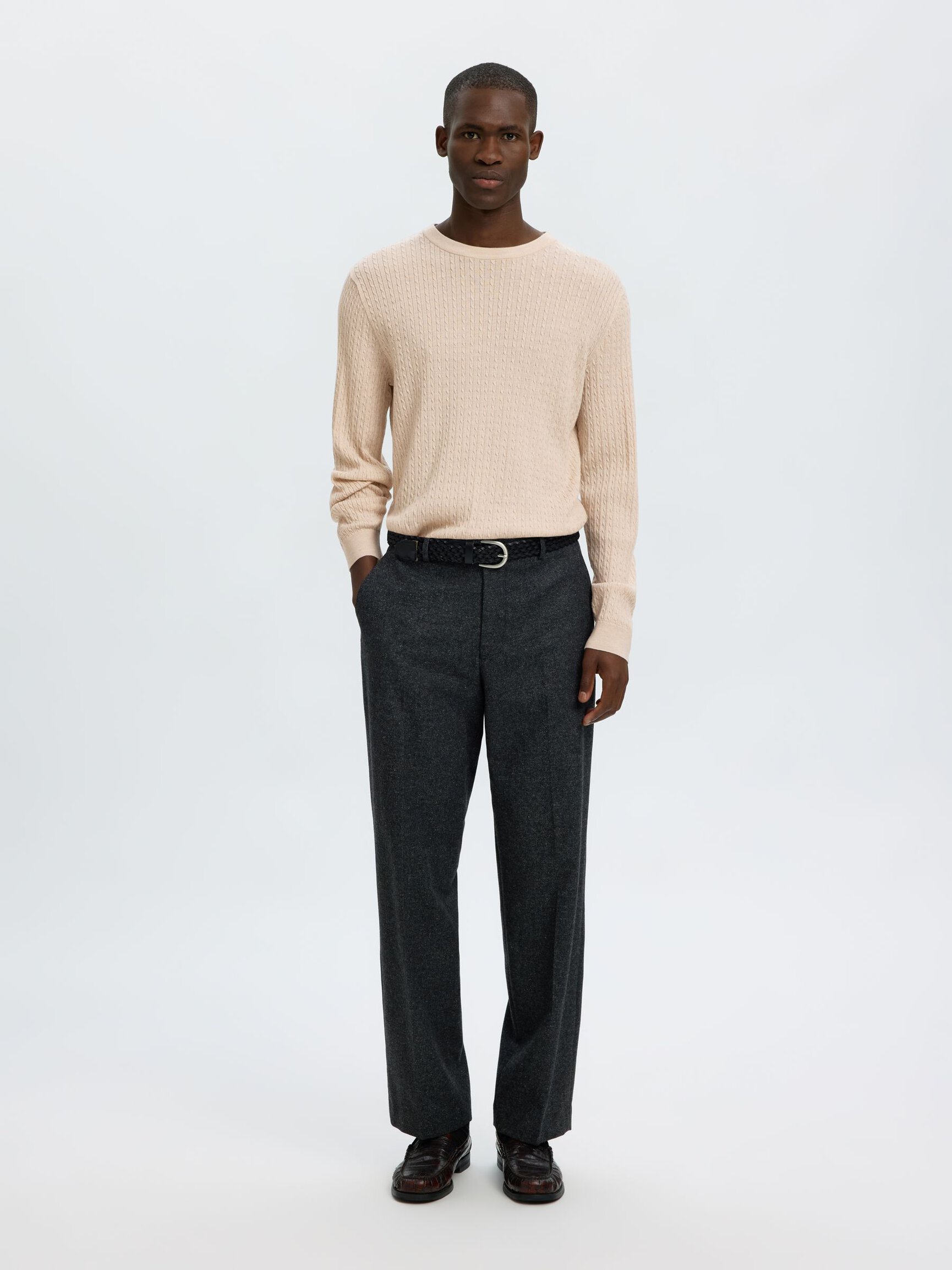 100% MERINO WOOL KNITTED PULLOVER