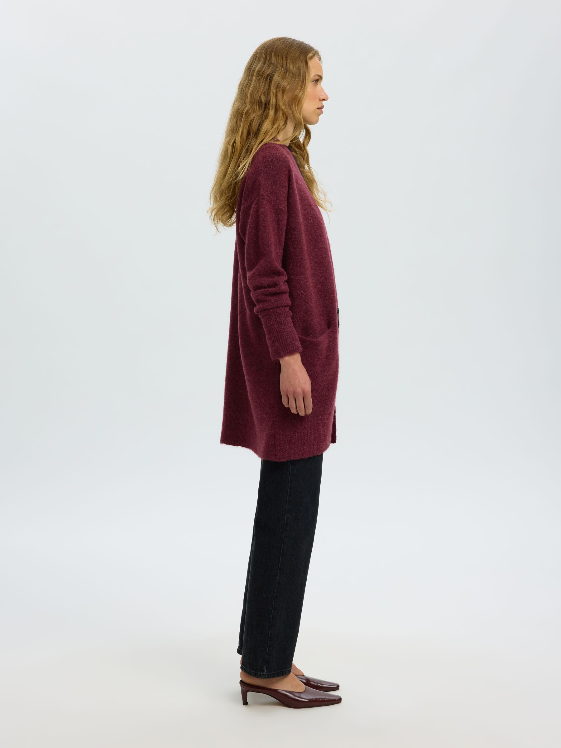LANGE STRICKJACKE