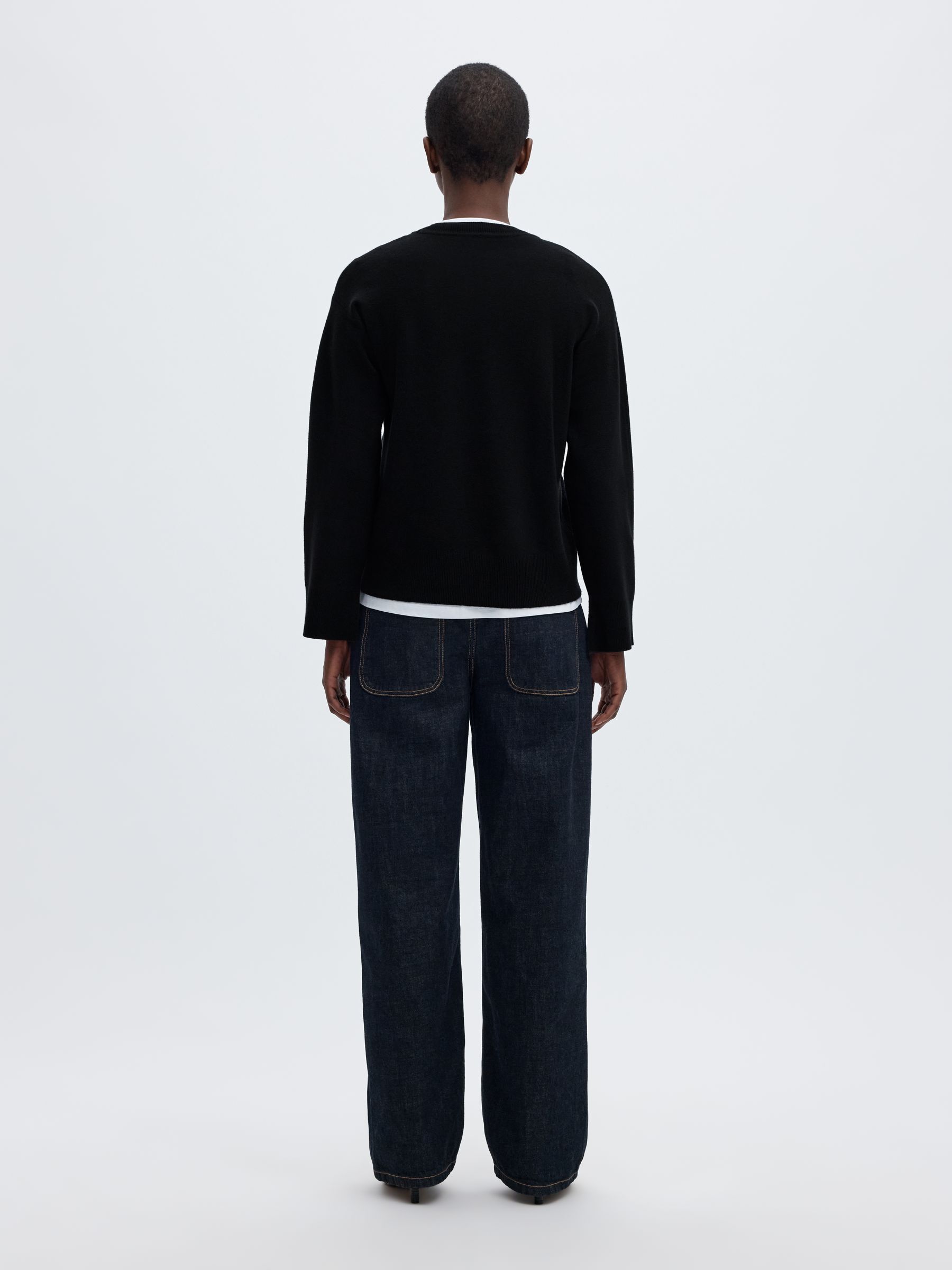 VISCOSE BLEND KNITTED JUMPER