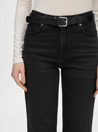 ZWART WIDE FIT JEANS, Black Denim, highres