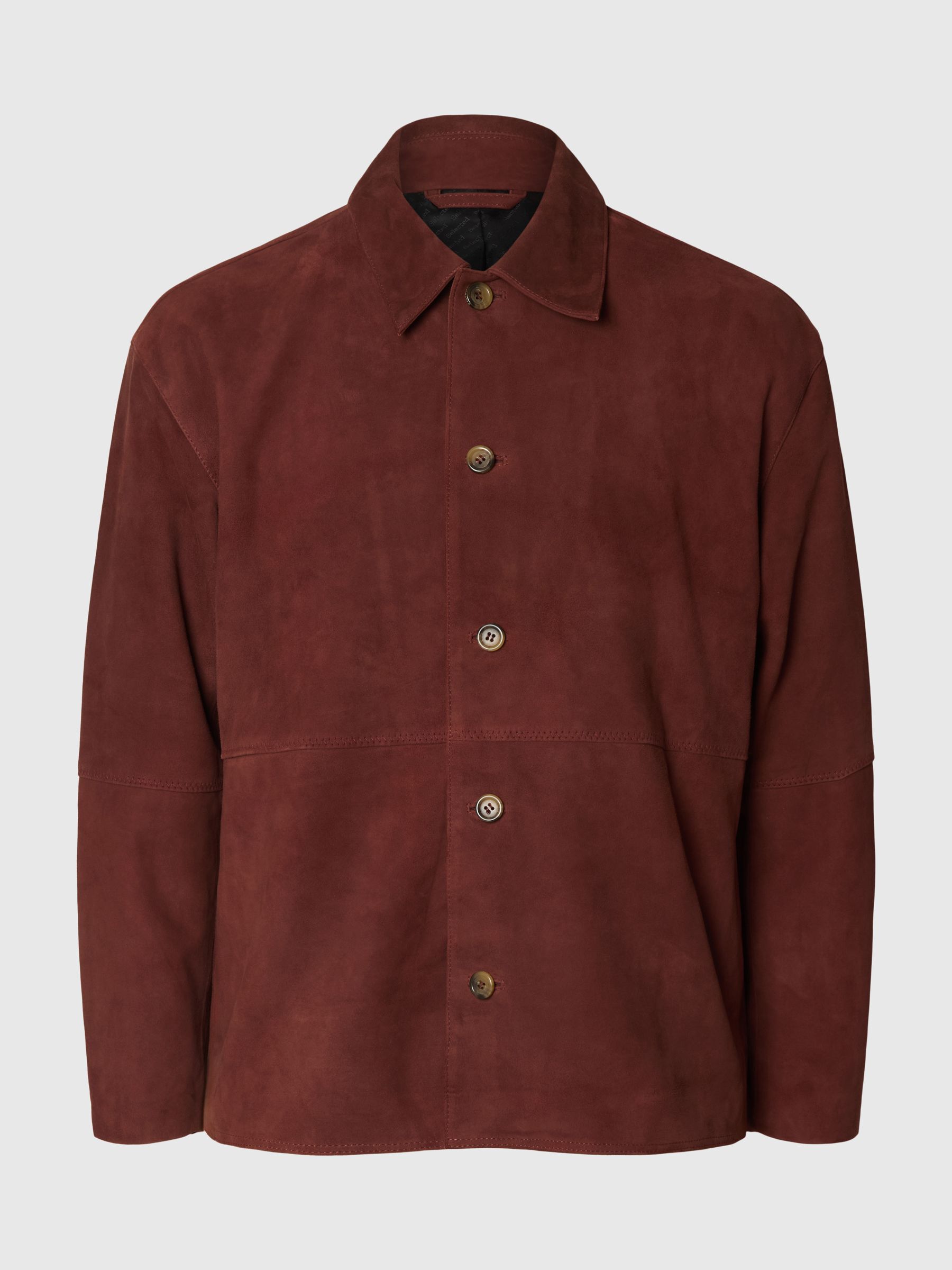 100% SUEDE OVERSHIRT