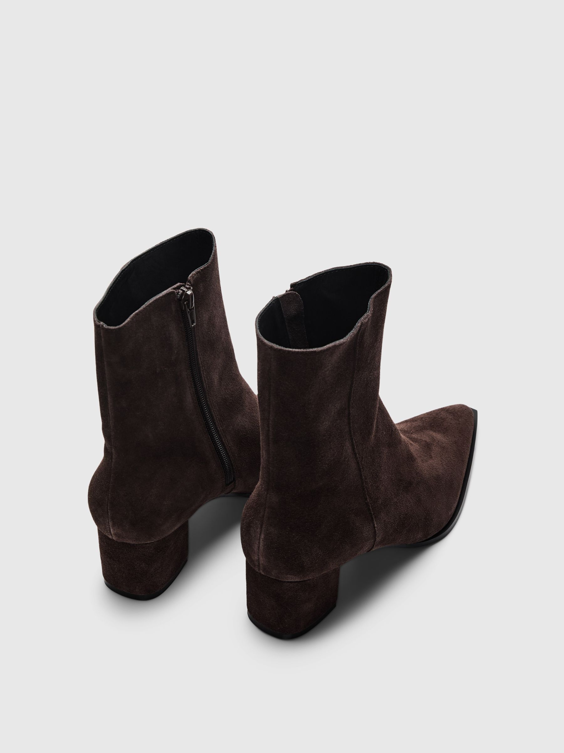 WILDLEDER STIEFEL MIT ABSATZ