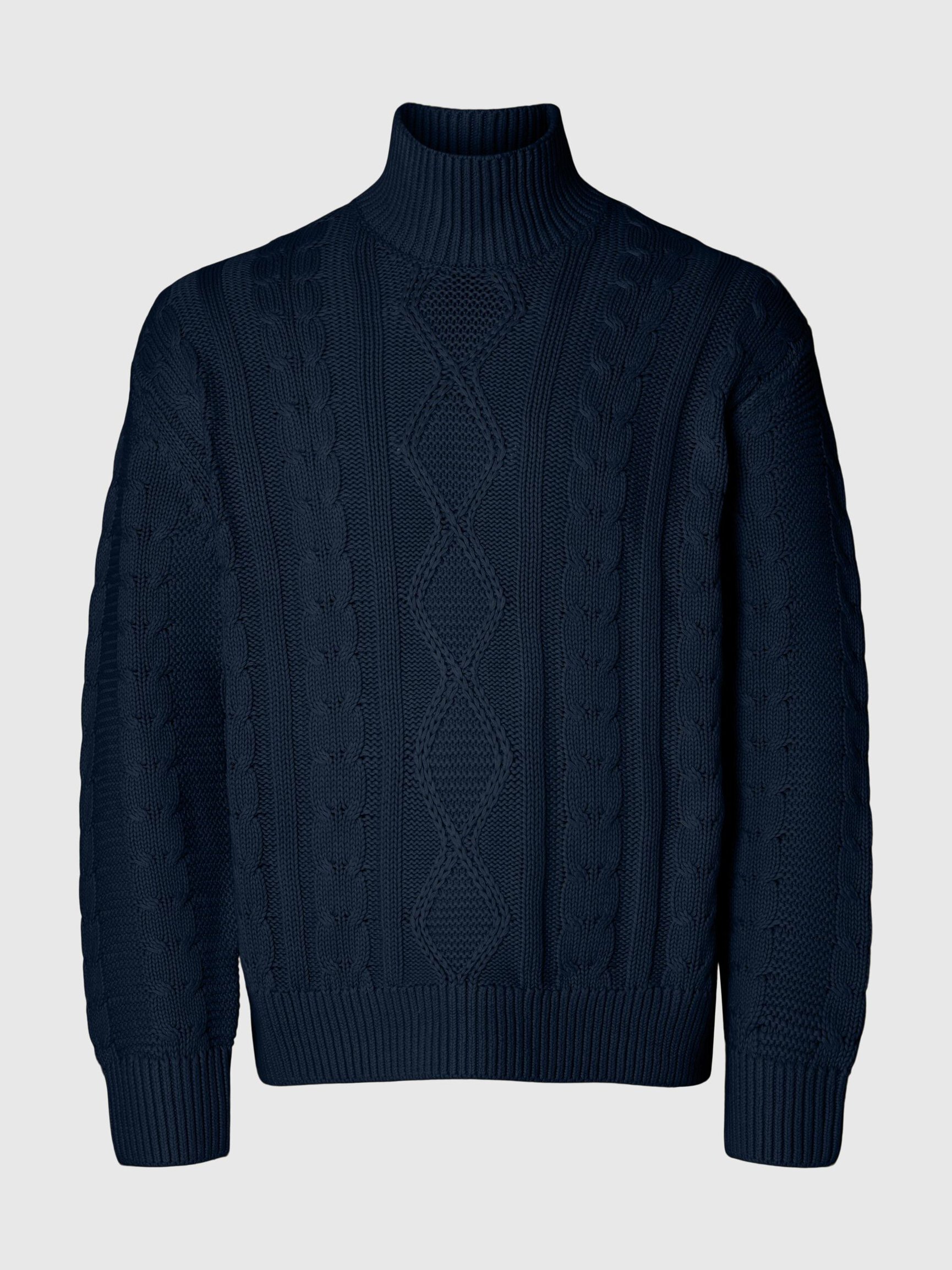 100% BAUMWOLL ROLLKRAGENPULLOVER