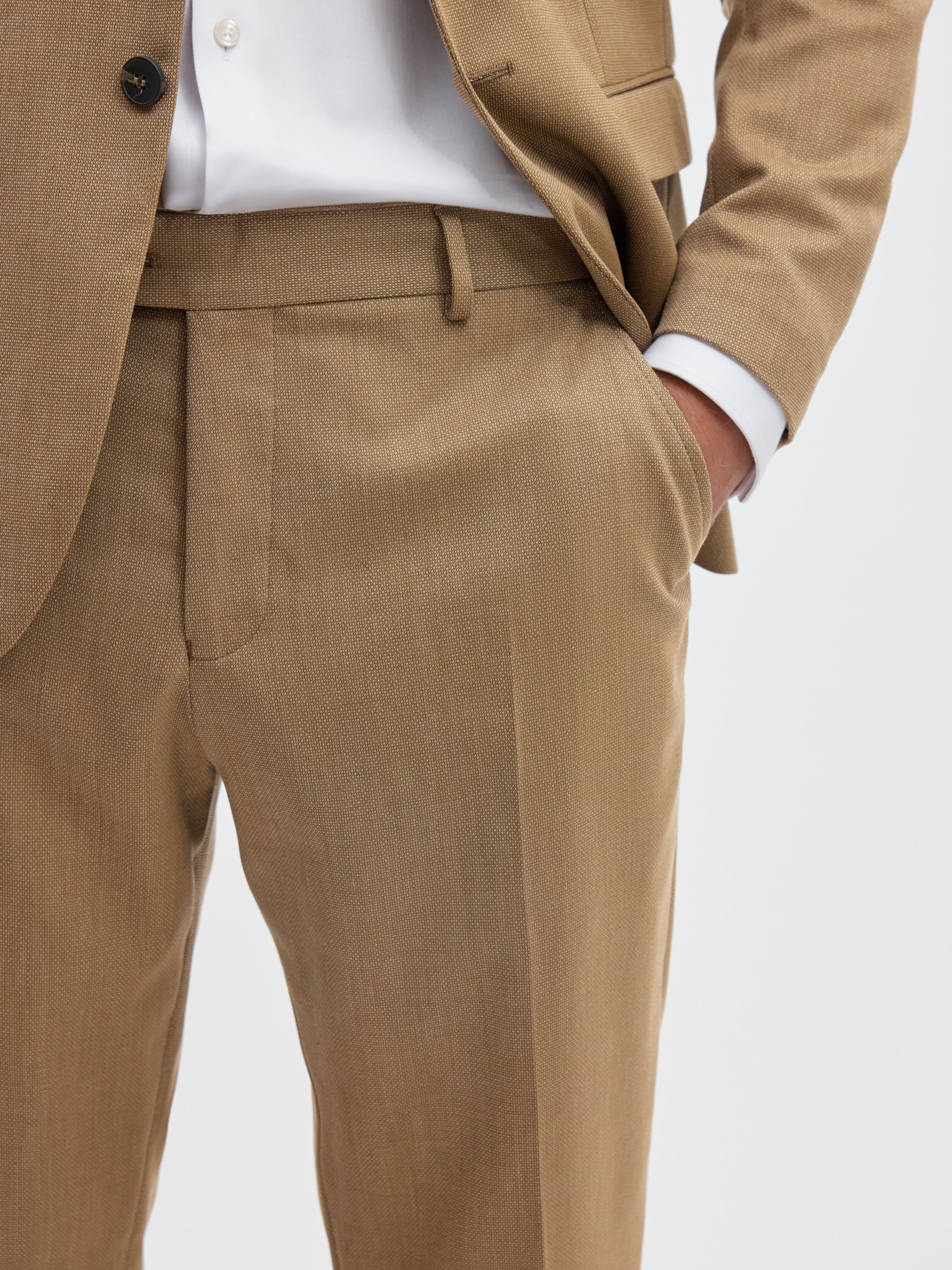 TISSÉ EN LAINE MÉLANGÉE PANTALON