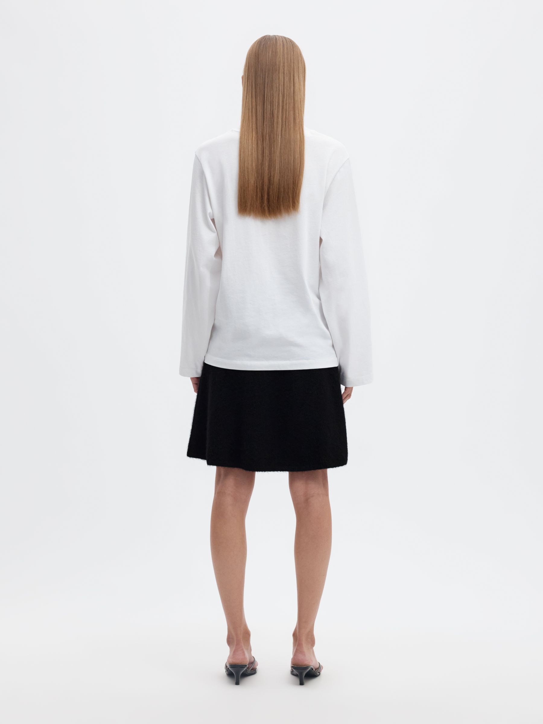 BRUSHED KNITTED SKIRT