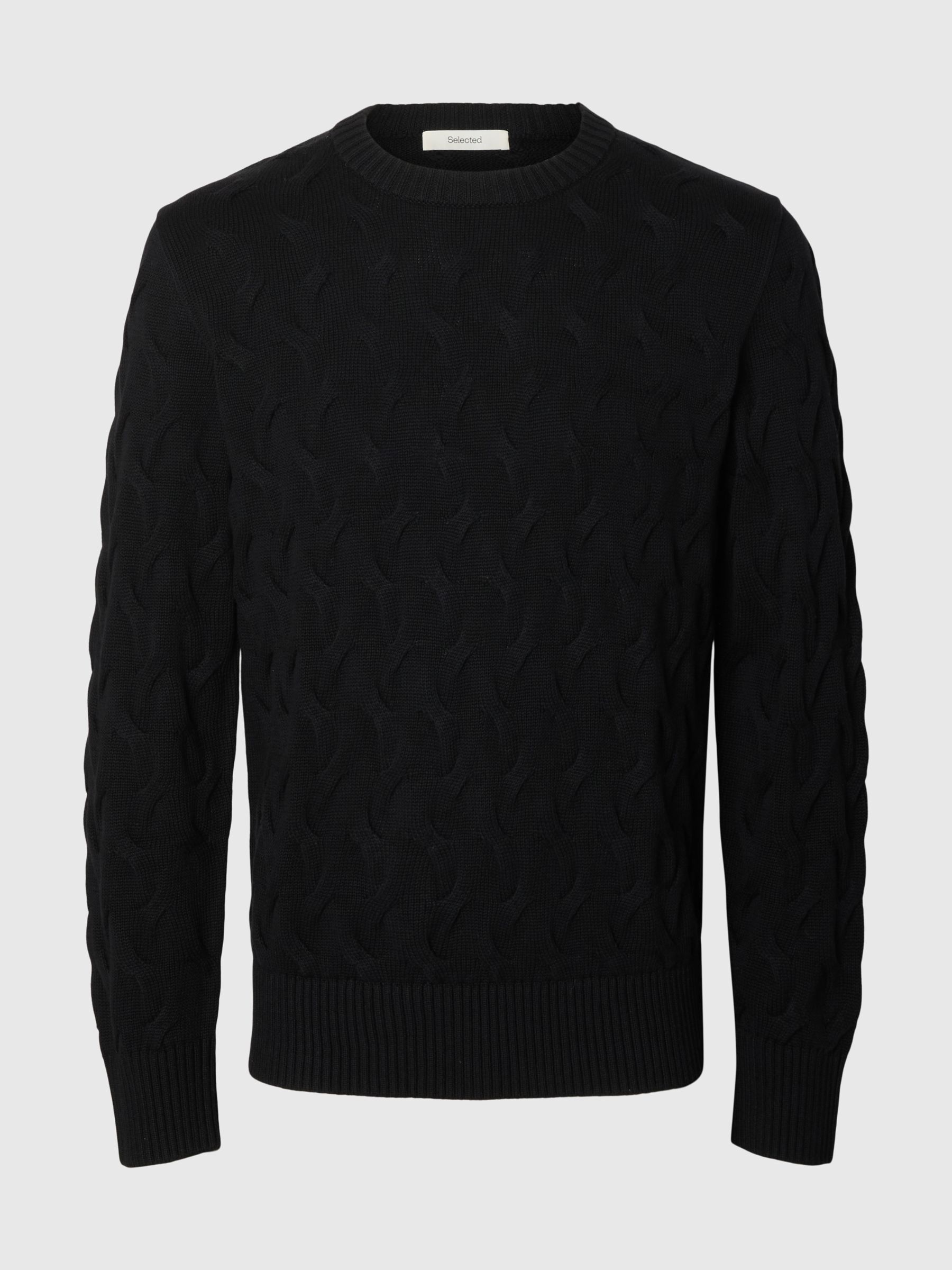 MAILLE TORSADÉE PULL RAS DU COU
