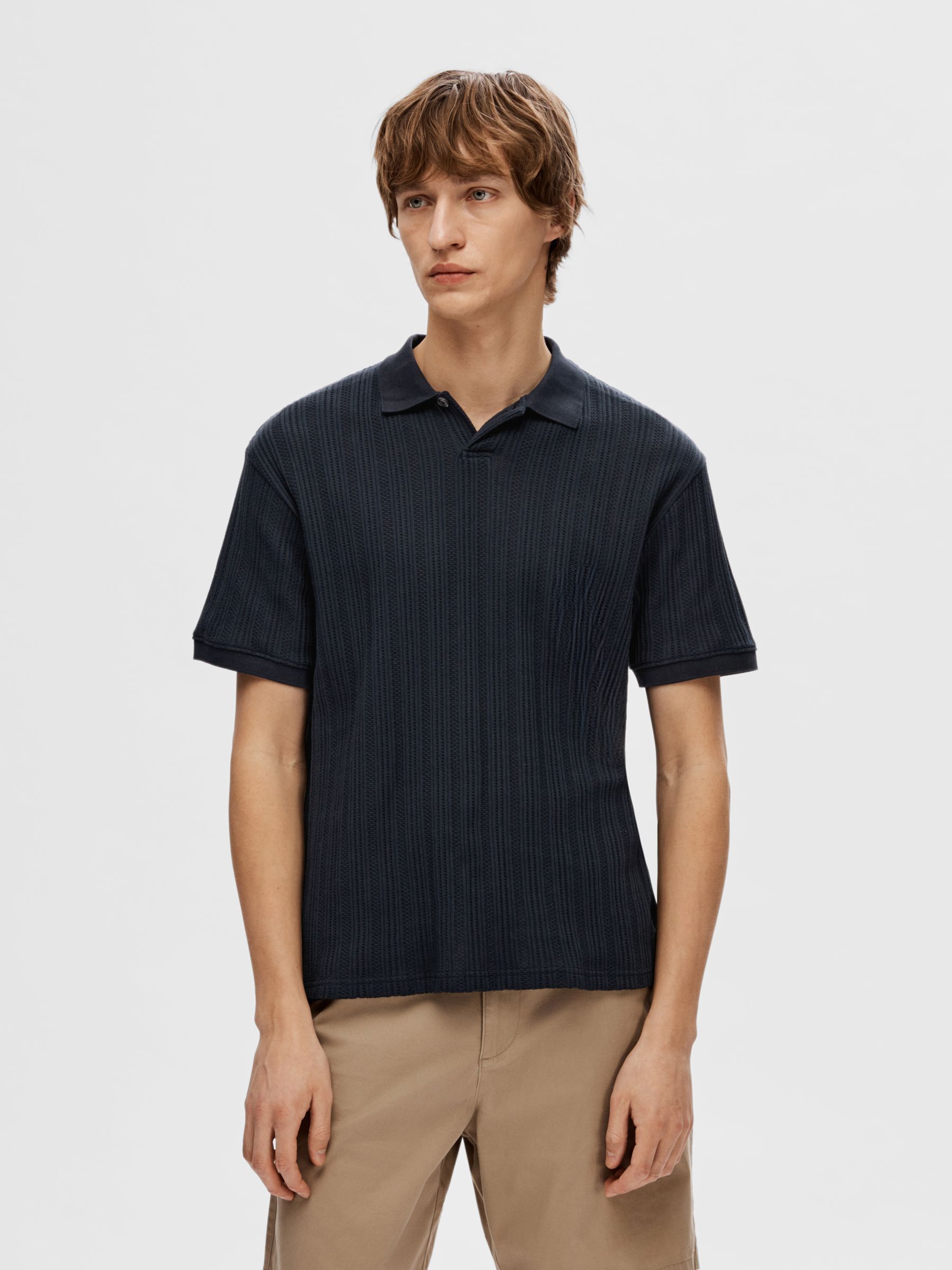 KURZÄRMELIGES BAUMWOLL POLO SHIRT