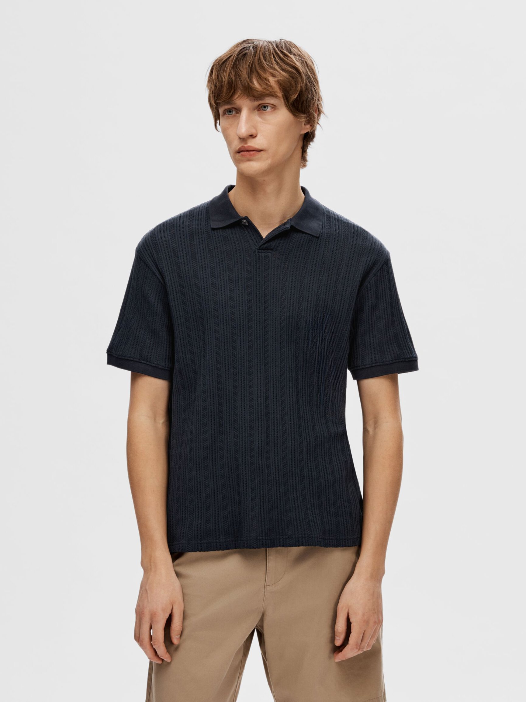 KURZÄRMELIGES BAUMWOLL POLO SHIRT