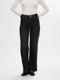 ZWART WIDE FIT JEANS, Black Denim, highres