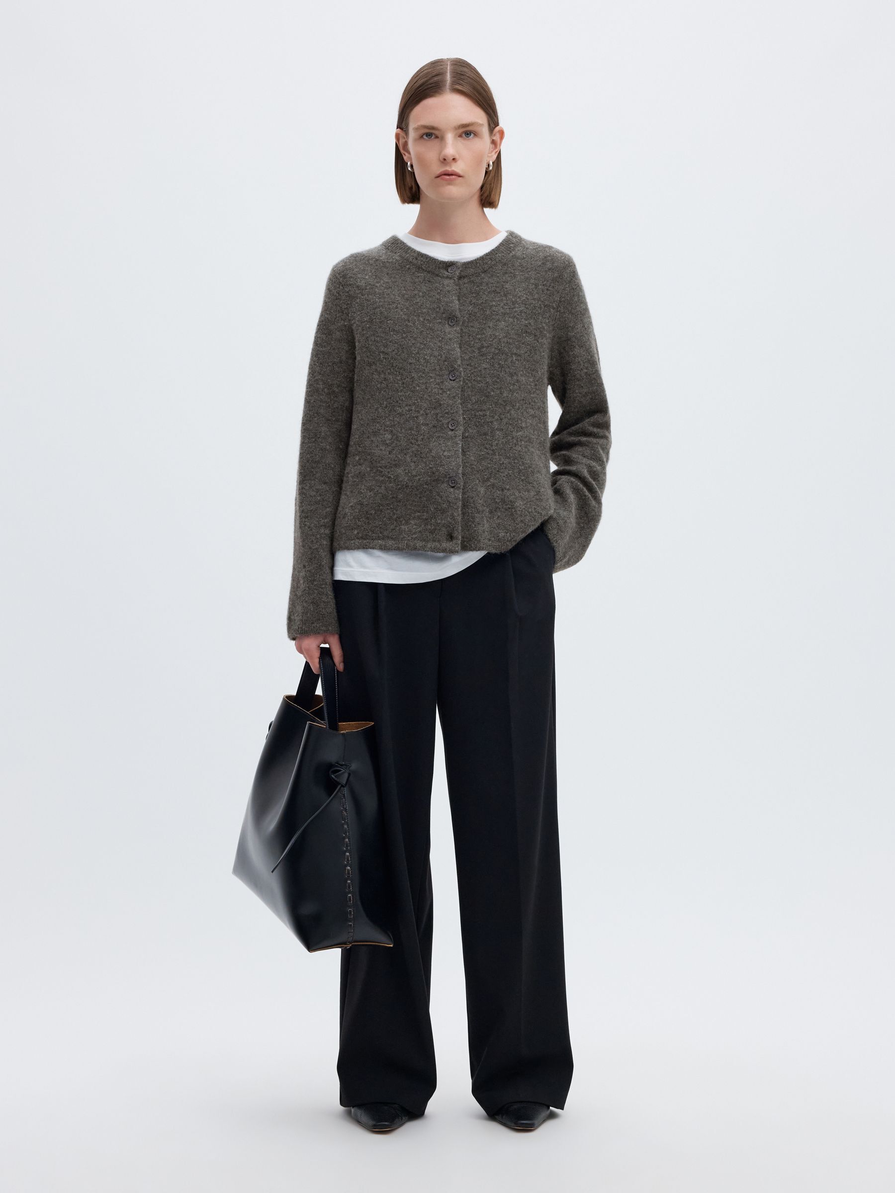 WOOL BLEND CARDIGAN