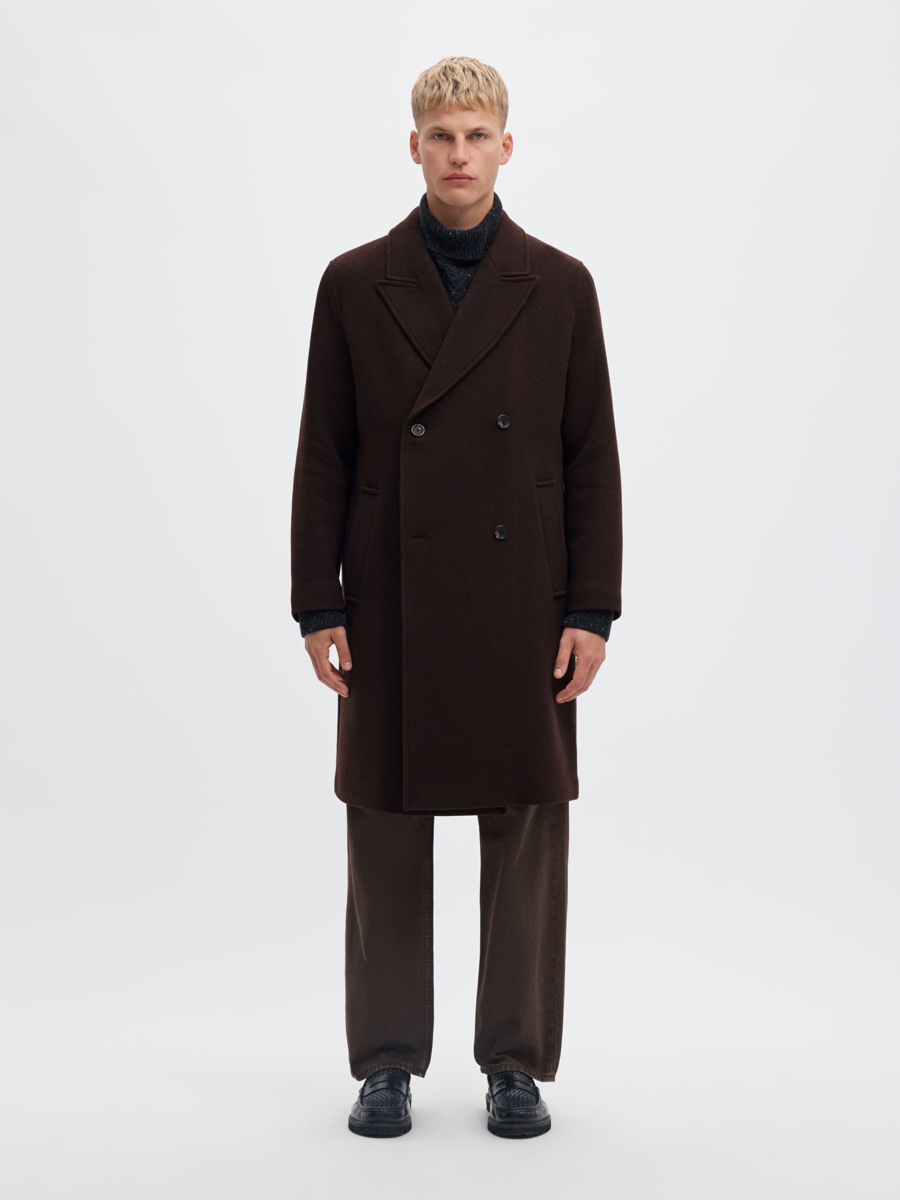 WOOL BLEND LONG COAT