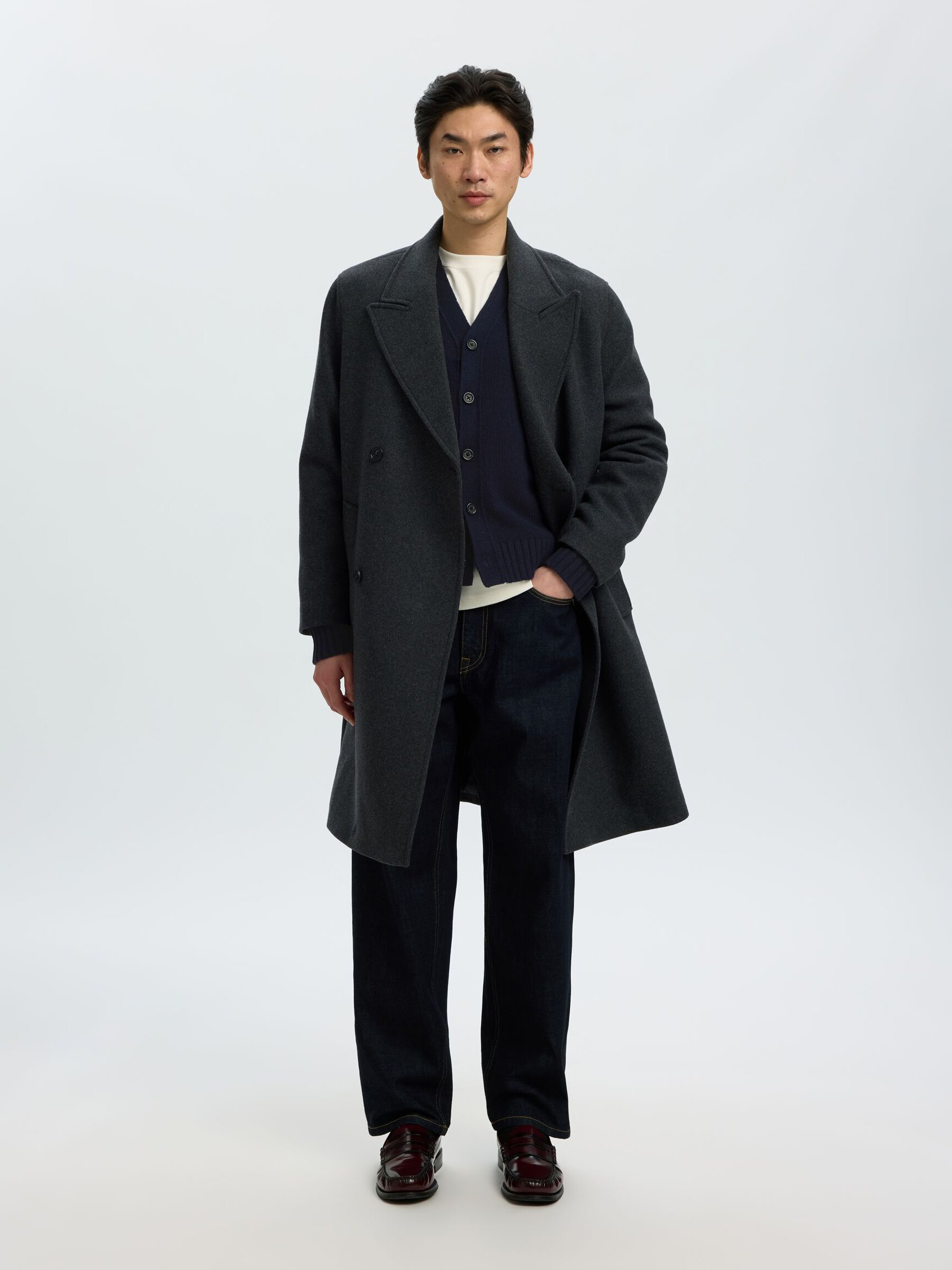 RELAXED FIT ULDBLANDING CARDIGAN