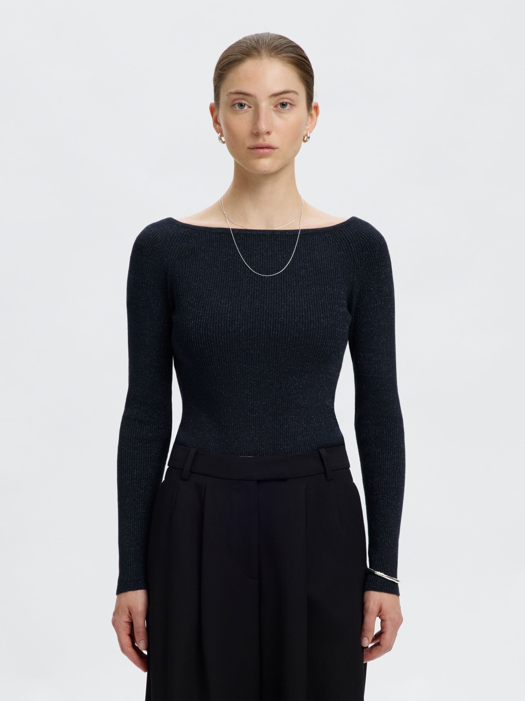 U-BOOT-AUSSCHNITT STRICKPULLOVER