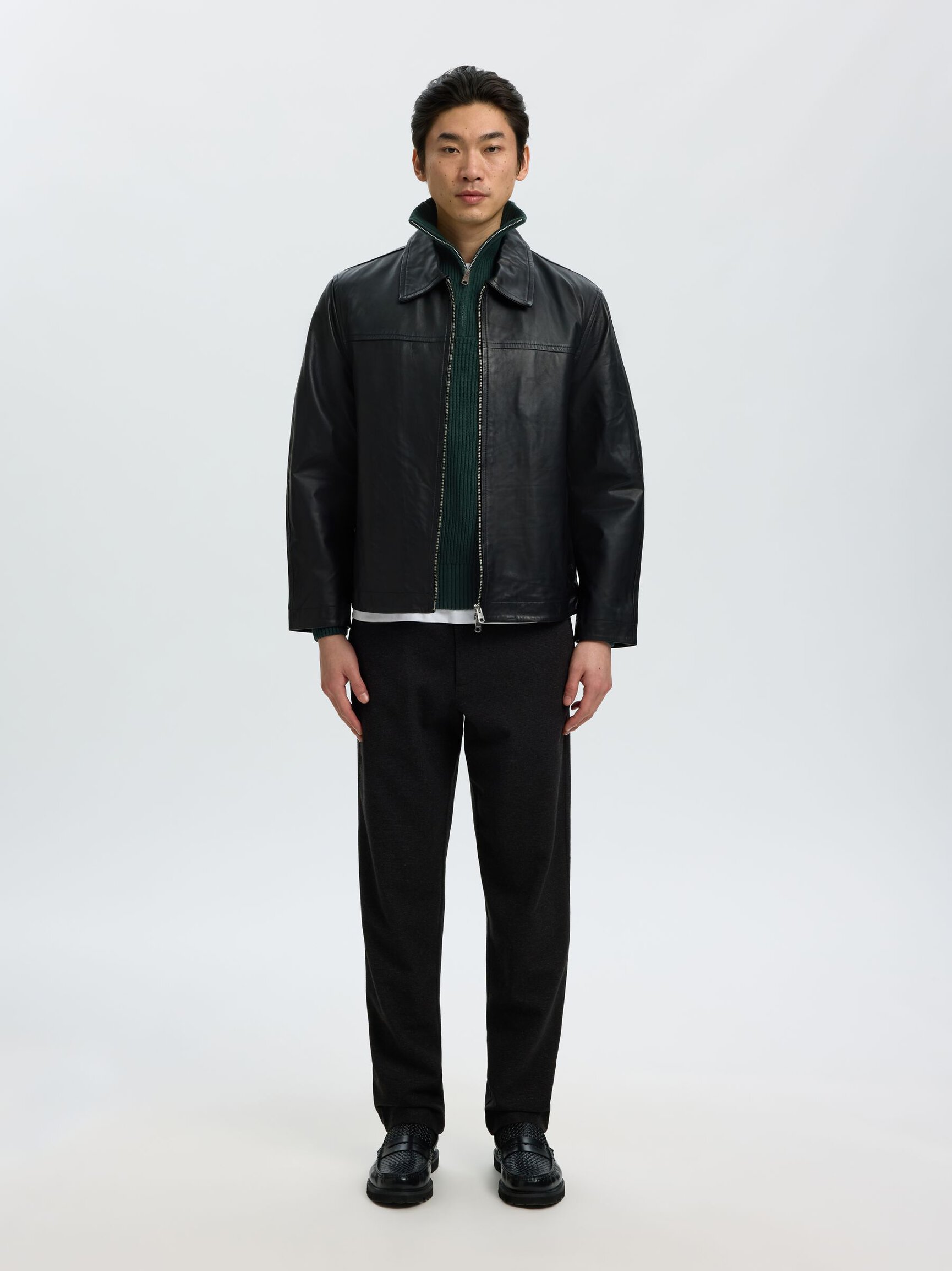 100% COTTON HALF-ZIP JUMPER