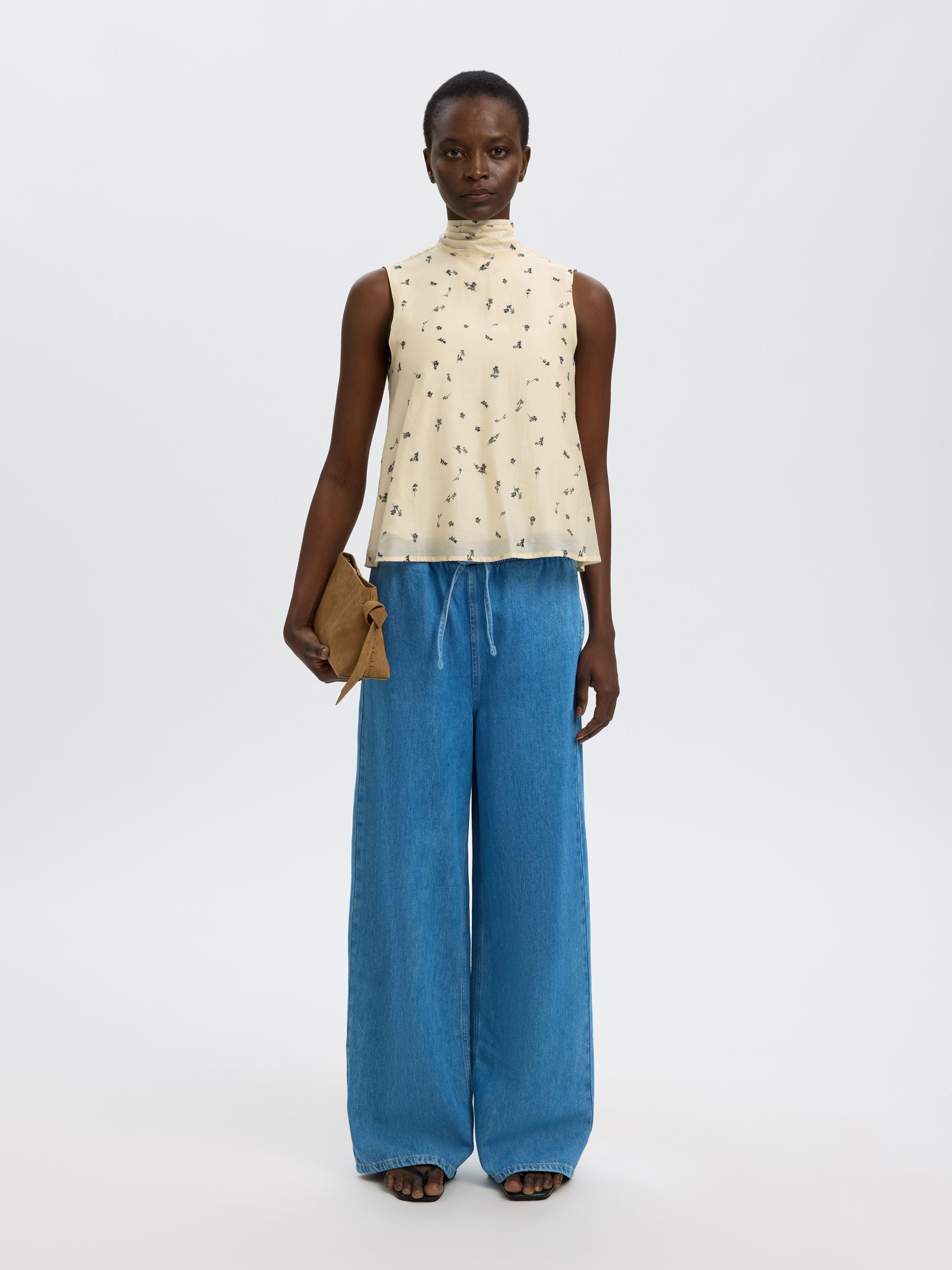 SPODNIE Z SZEROKIMI NOGAWKAMI