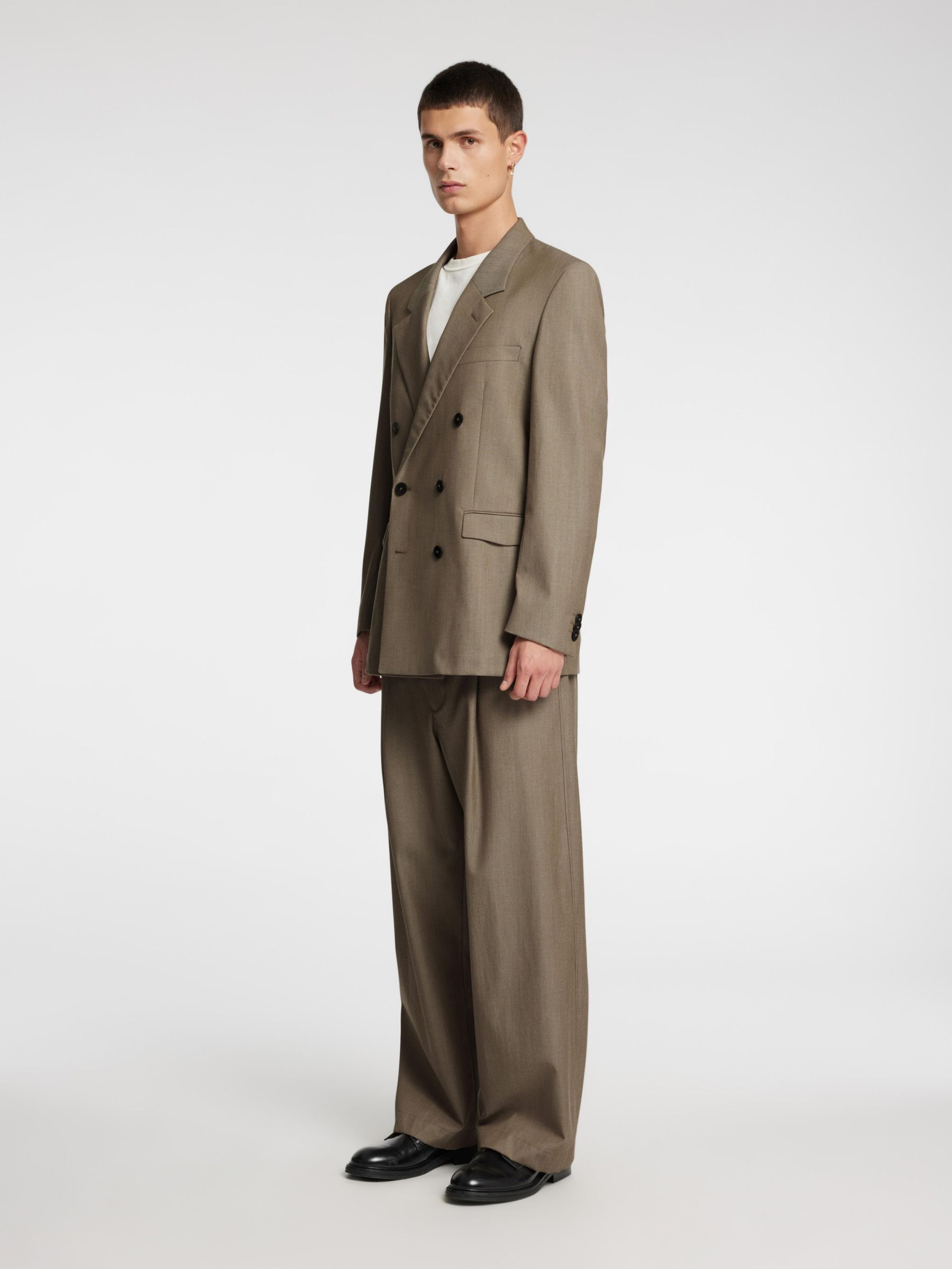 WOOL BLEND TROUSERS