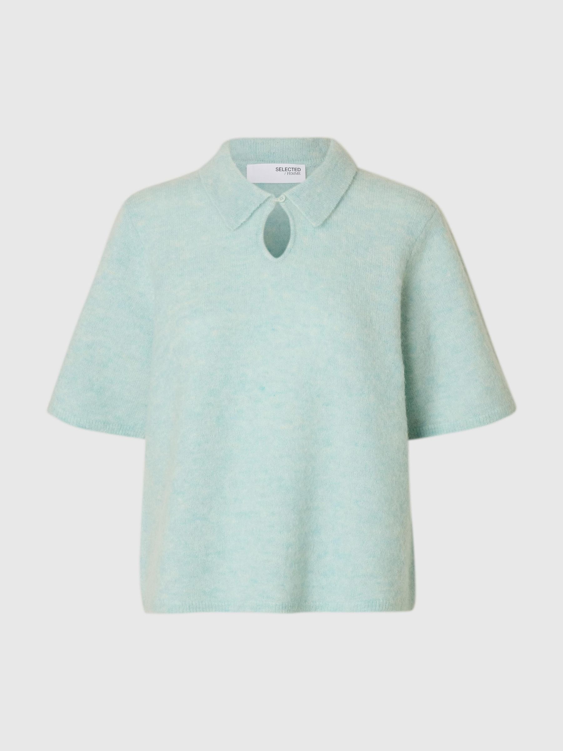 SHORT SLEEVED KNITTED TOP