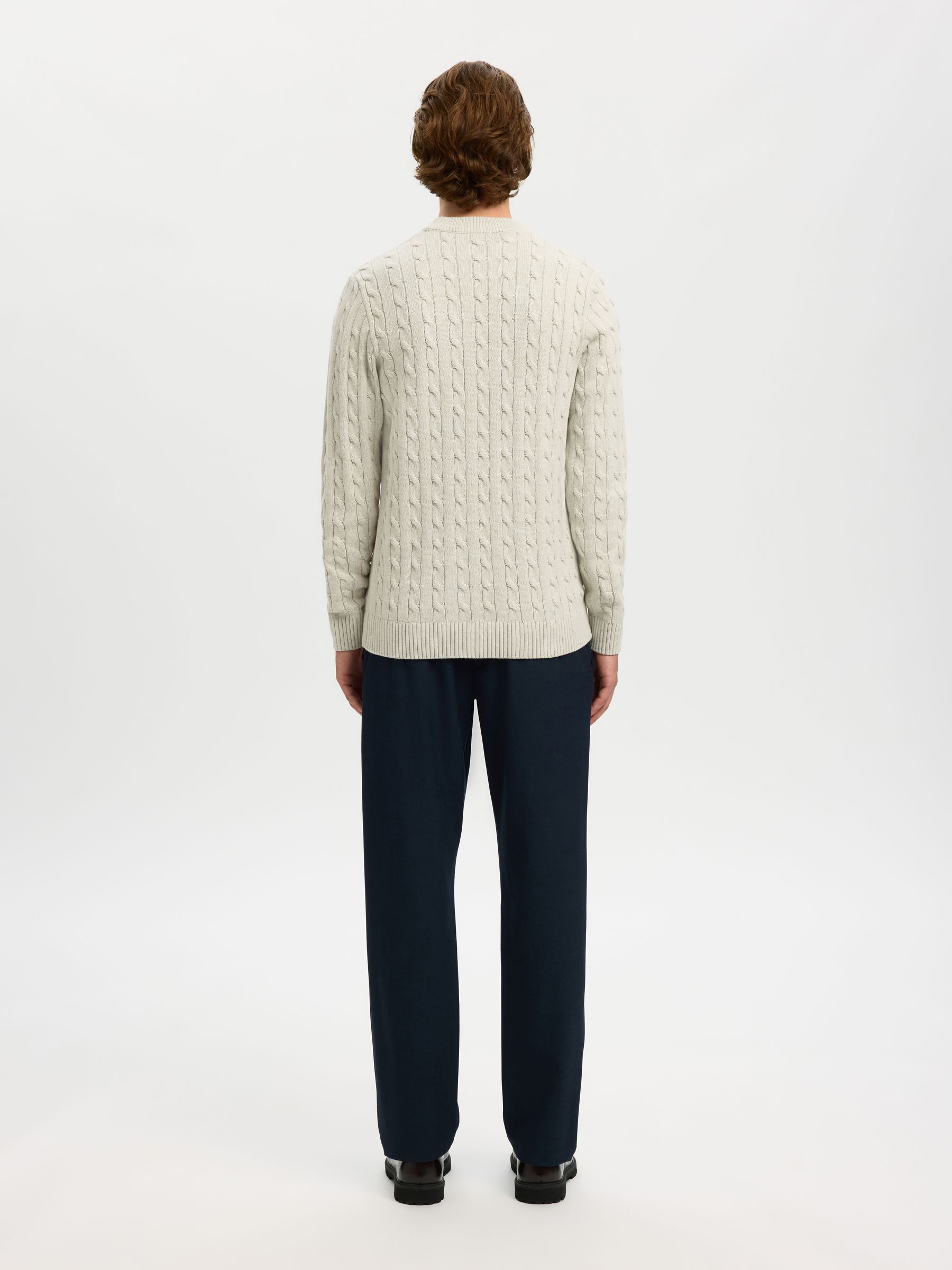 CABLE KNIT KNITTED JUMPER
