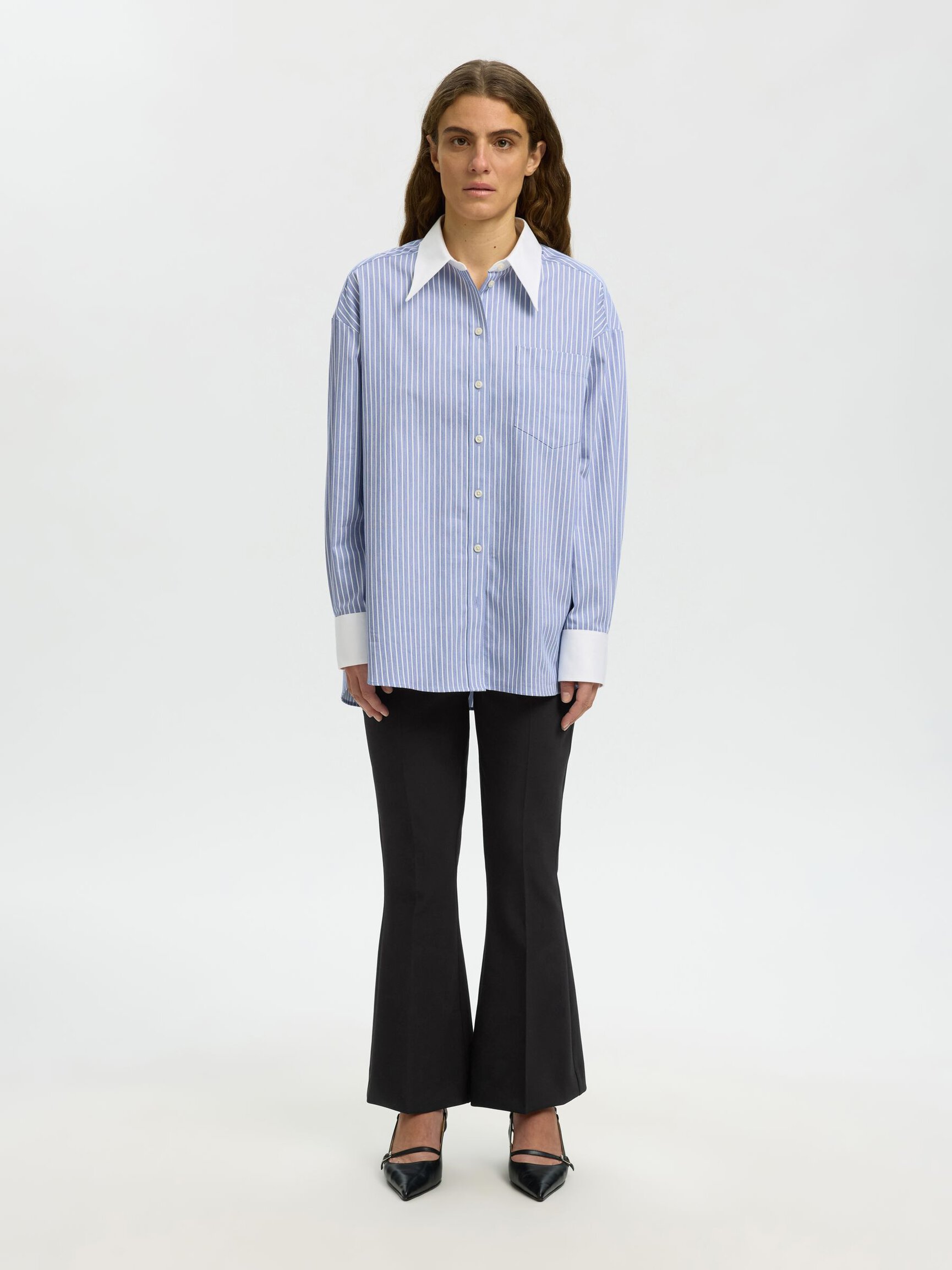 TAILORED FLARED TROUSERS