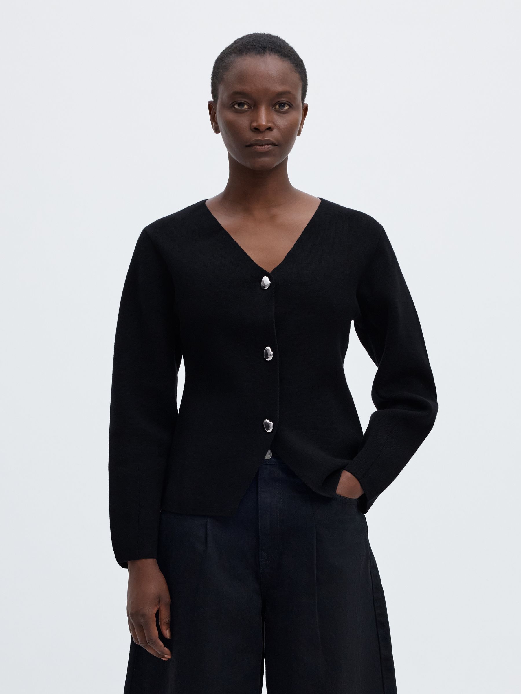 BAUMWOLLMIX STRICKJACKE