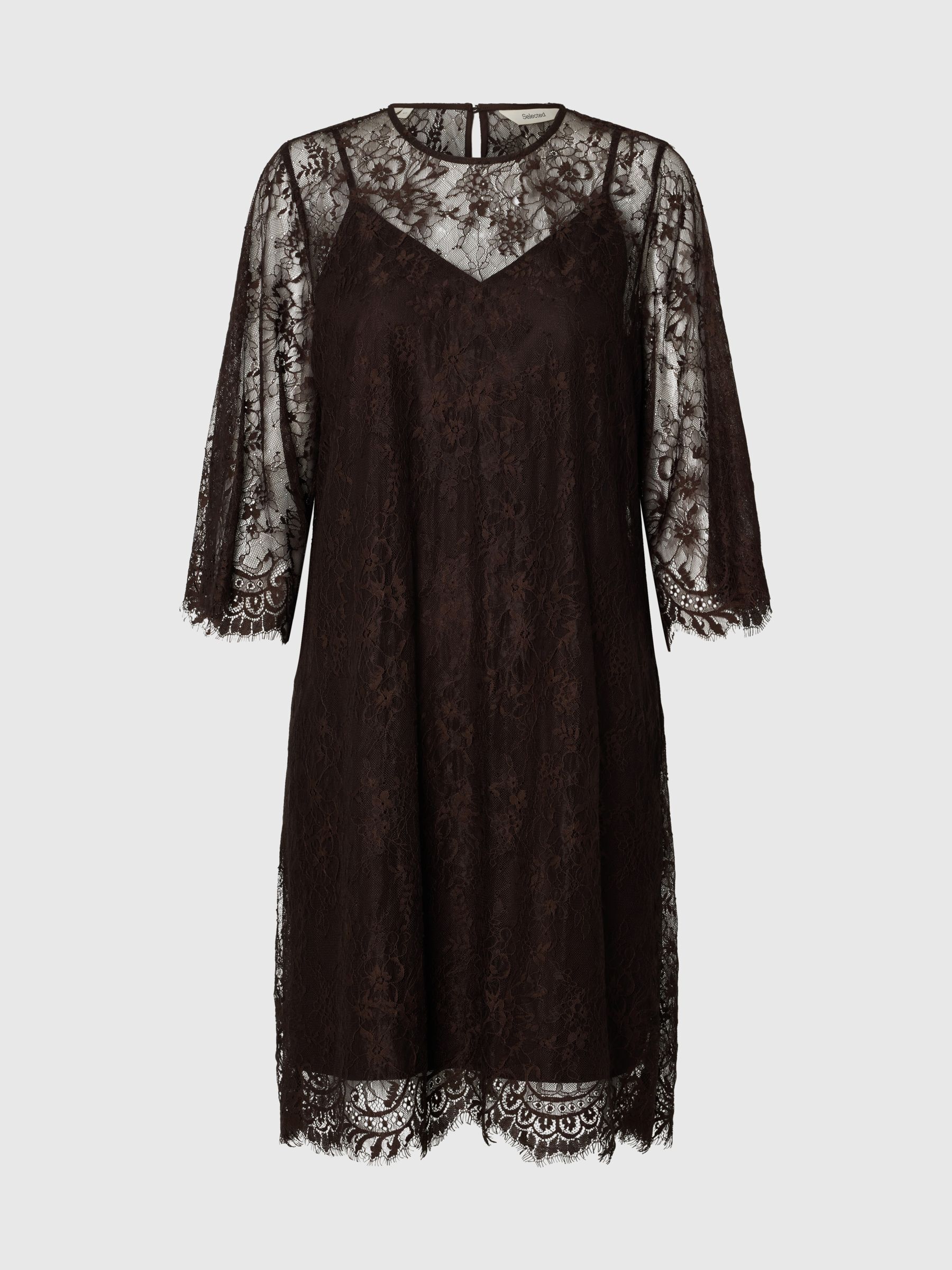 LACE MIDI DRESS