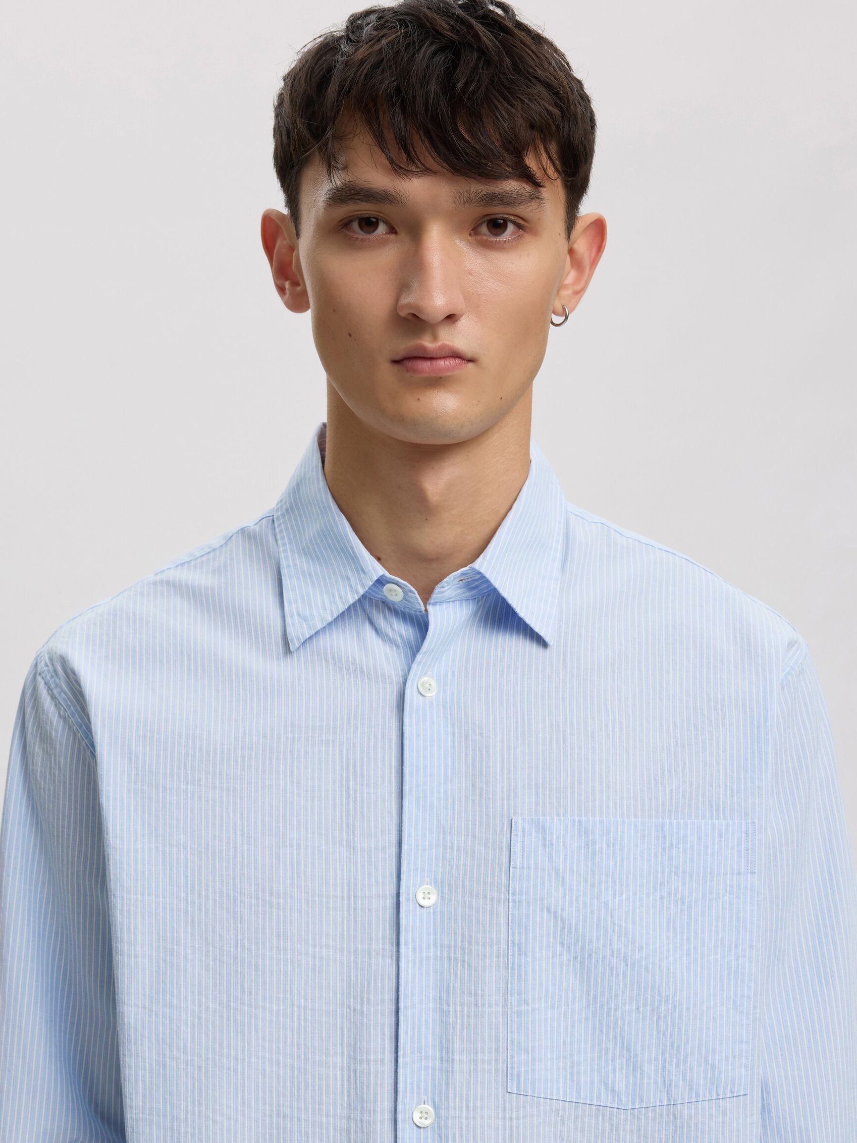 SEERSUCKER LONG SLEEVED SHIRT