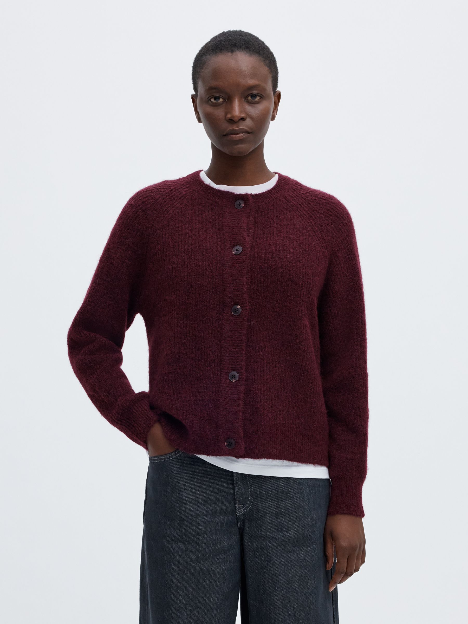 WOOL BLEND CARDIGAN