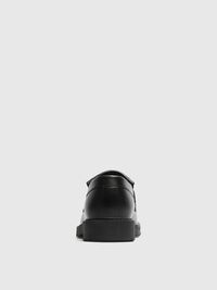 LEATHER KILTIE LOAFERS, Black, highres
