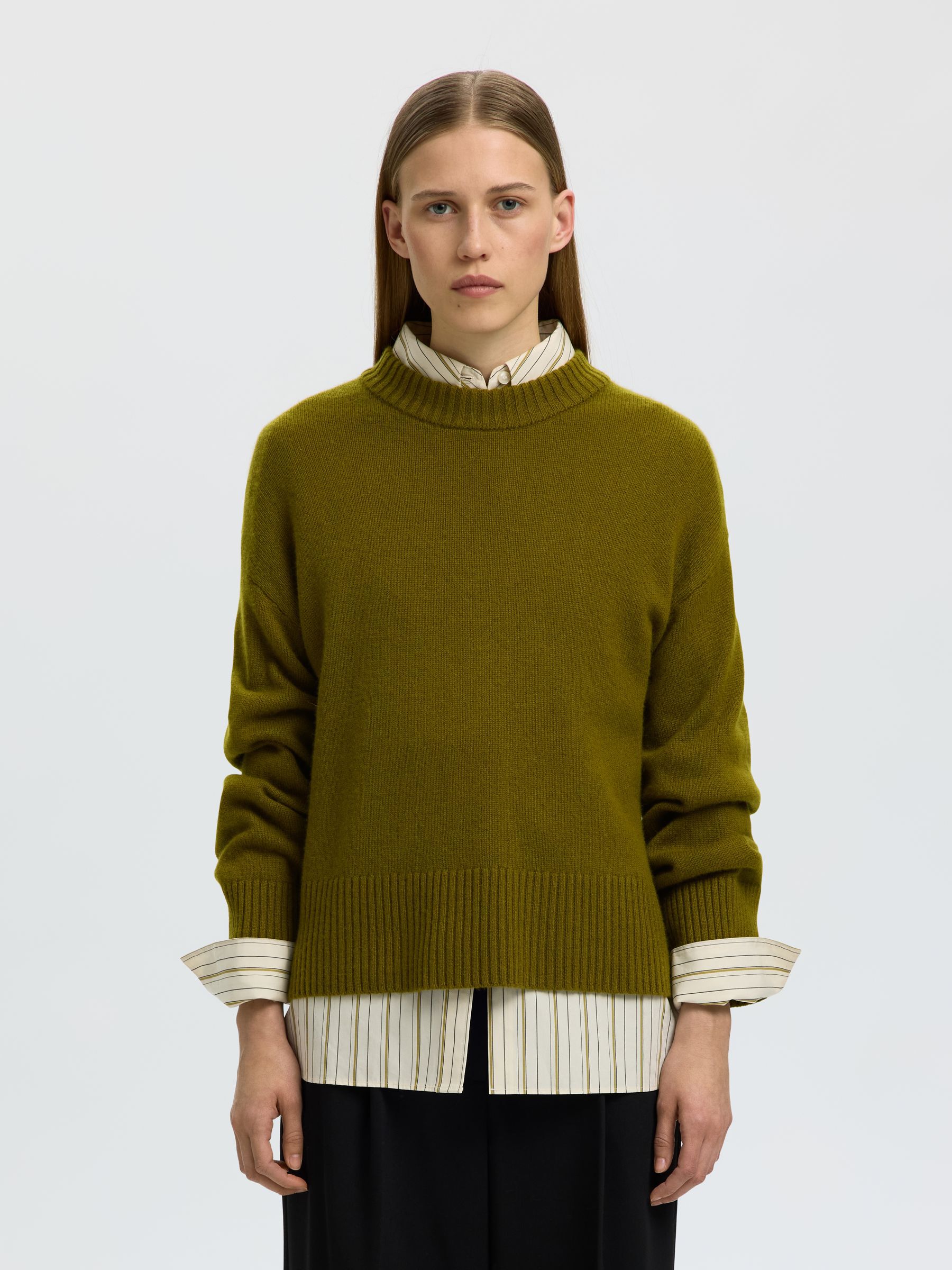 CASHMERE BLEND PULLOVER