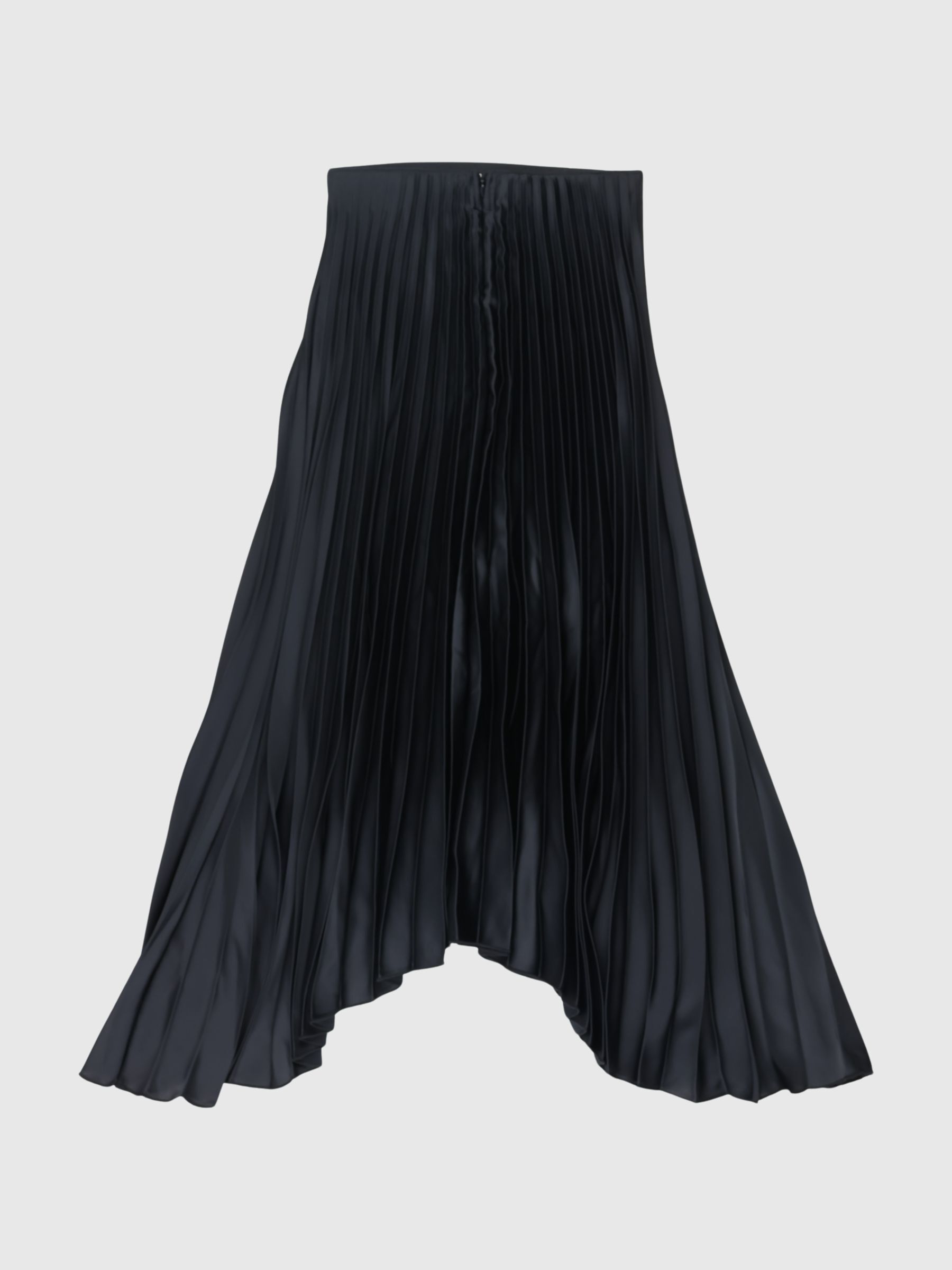 PLISSÉ PLEATED MIDI SKIRT