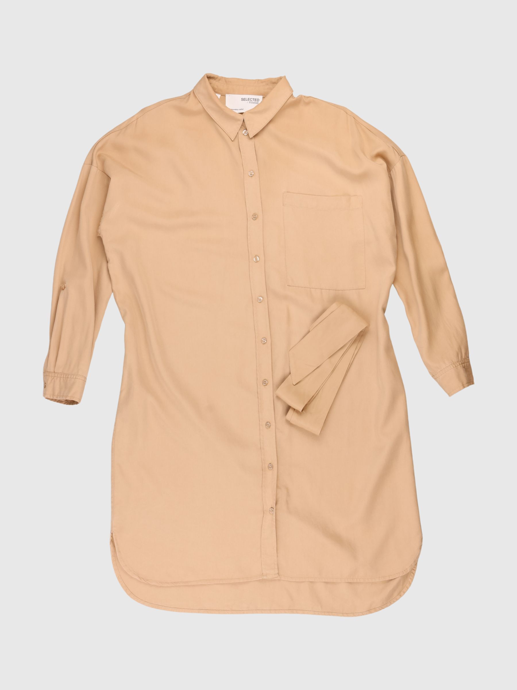 BELTED SHIRT DRESS