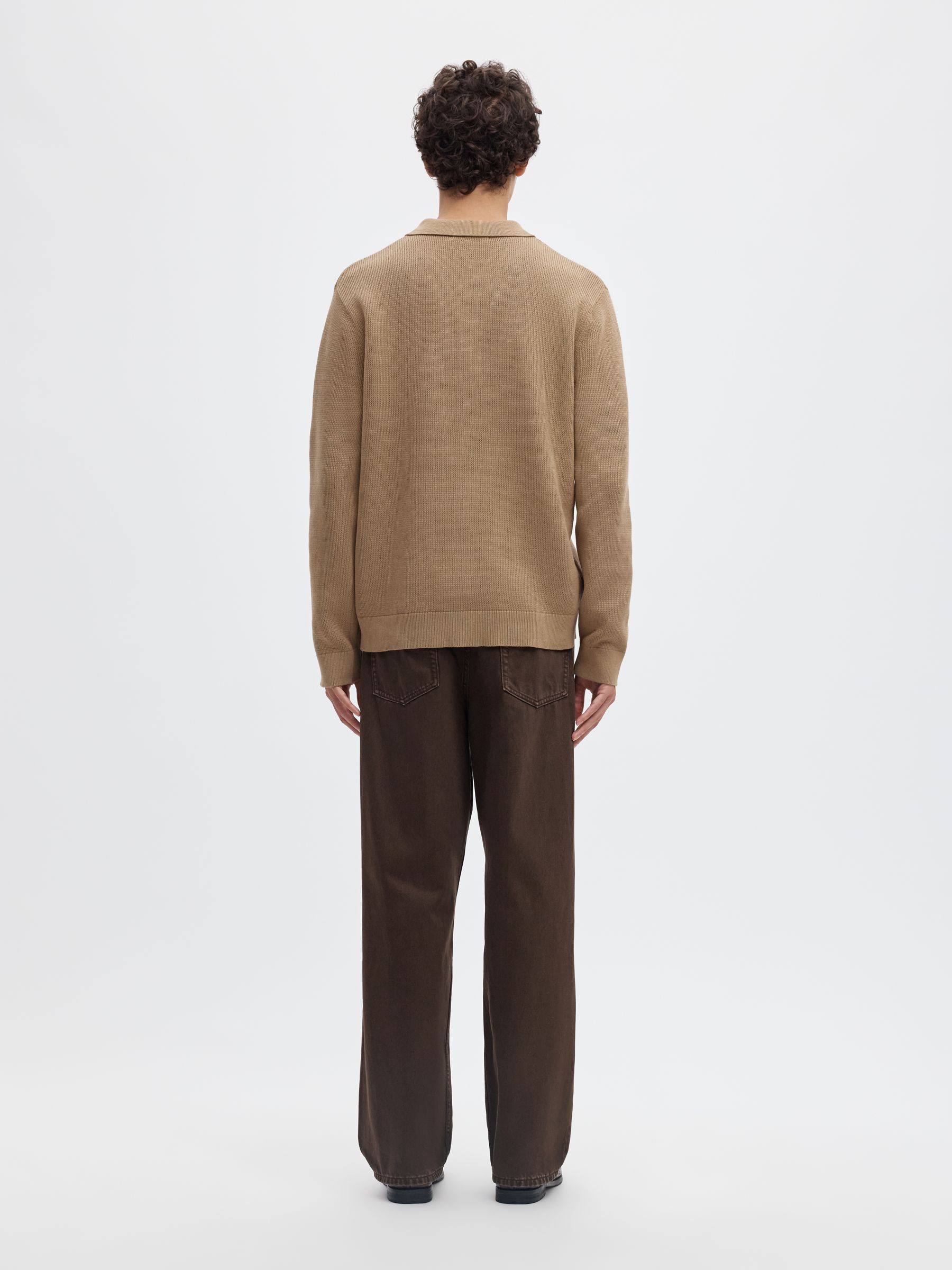 STRUCTURED COTTON POLO SHIRT