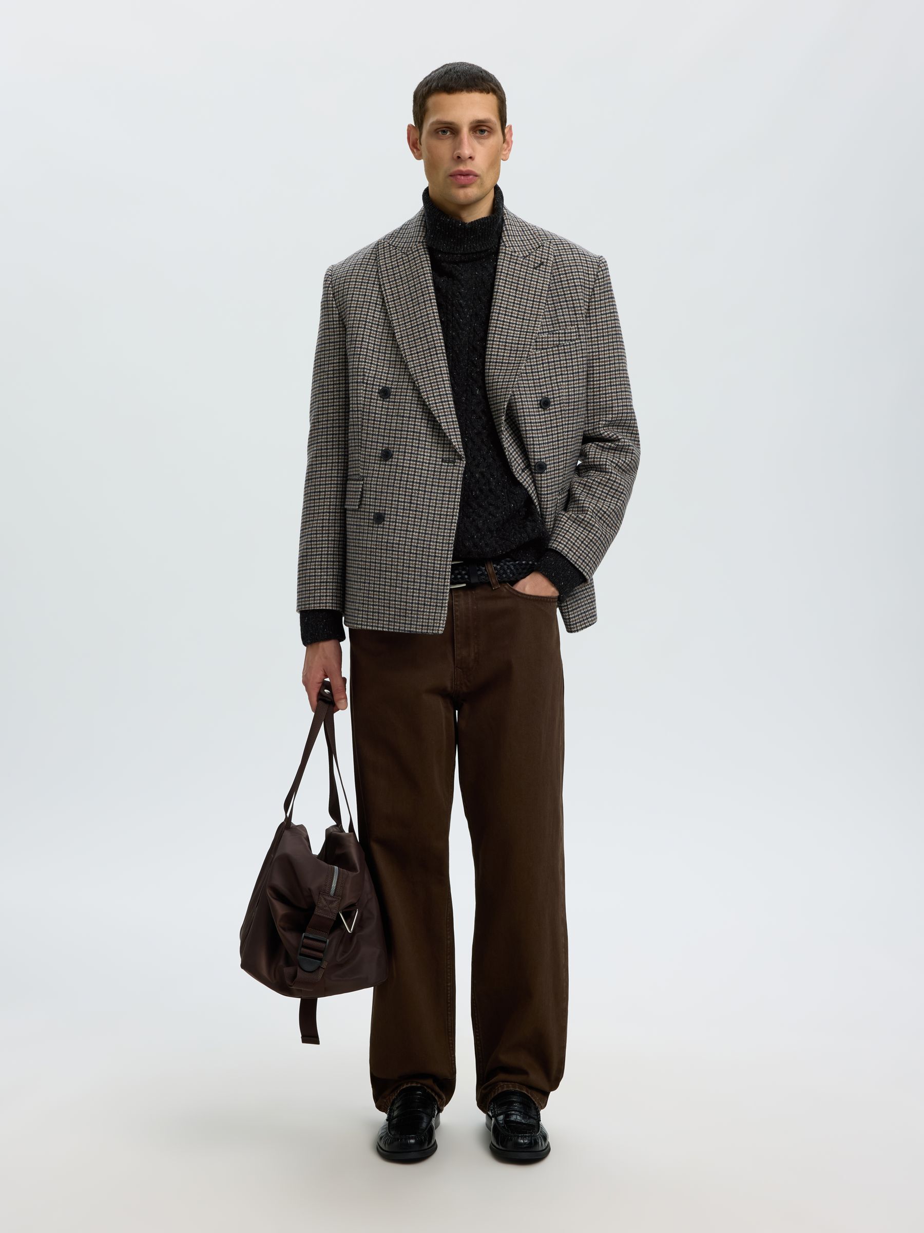 CABLE KNIT TURTLENECK