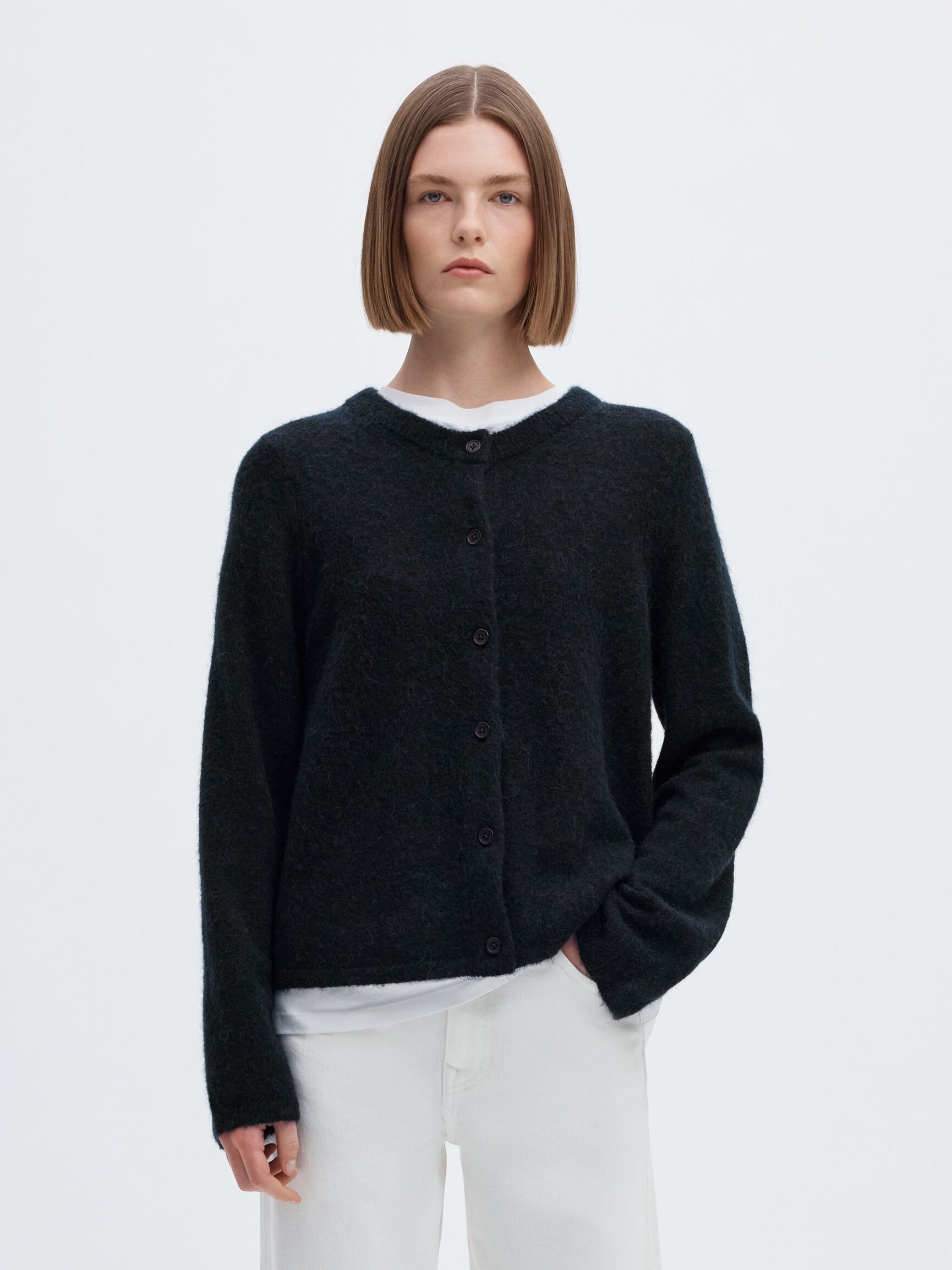 WOOL BLEND CARDIGAN