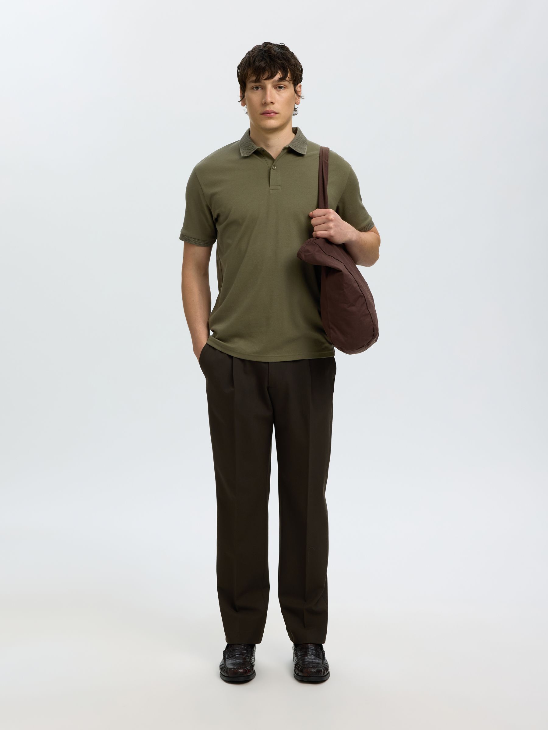 MANCHES COURTES POLO EN MAILLE
