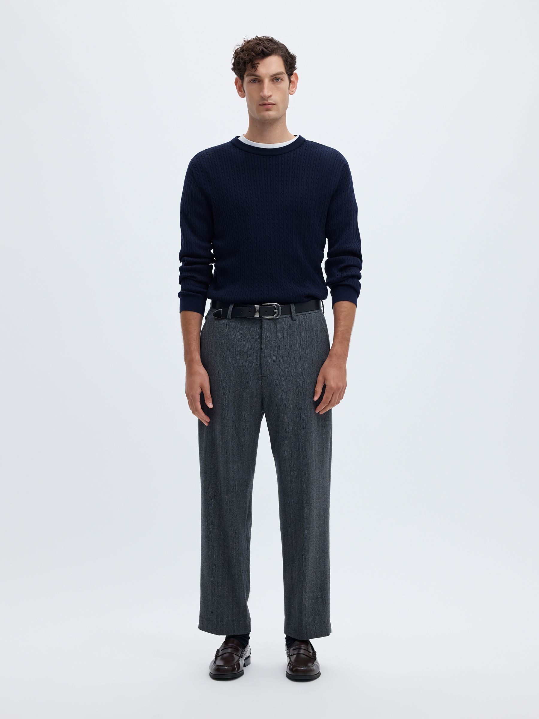 SWETER Z DZIANINY