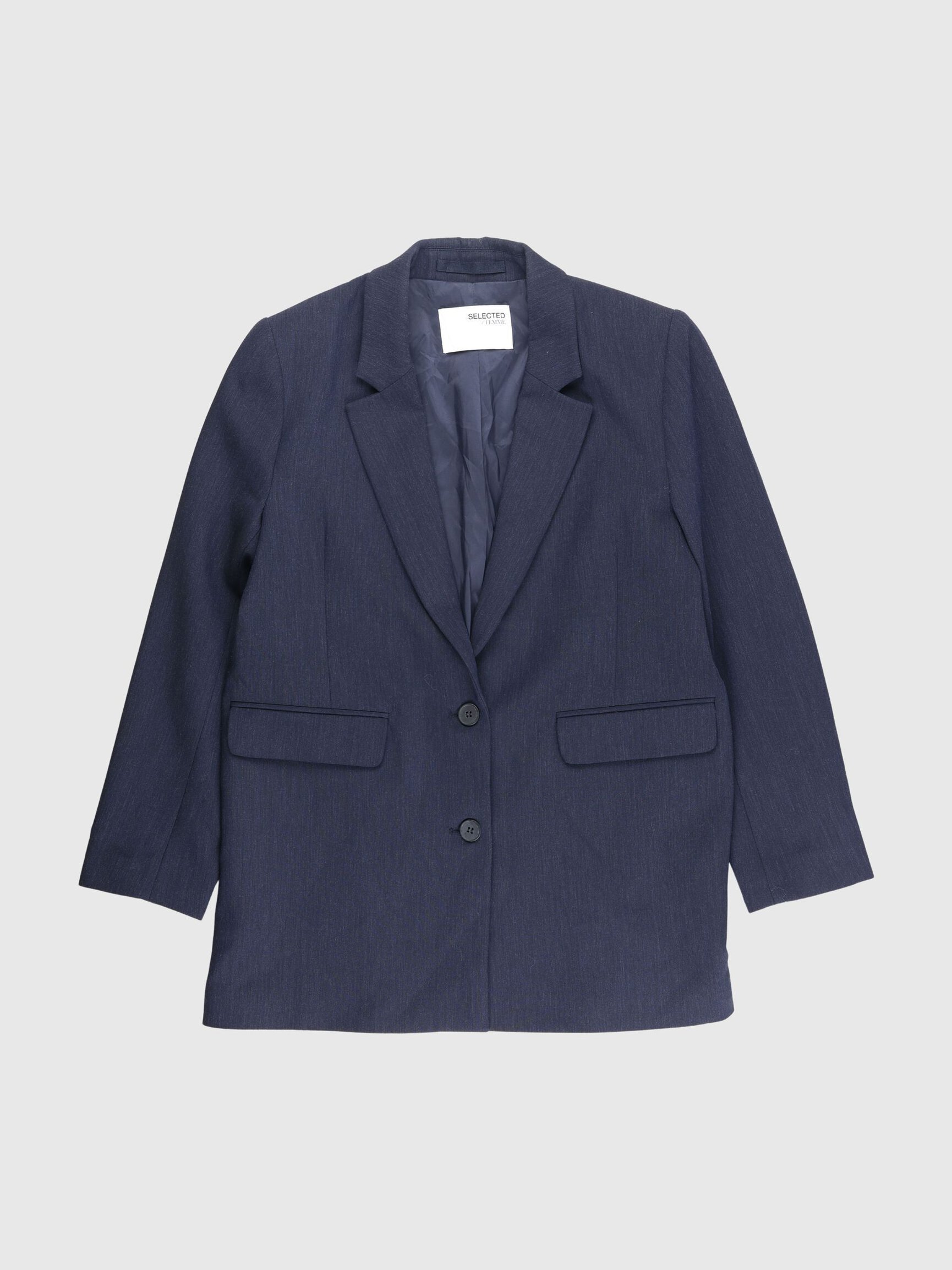 VISCOSE BLEND OVERSIZED BLAZER
