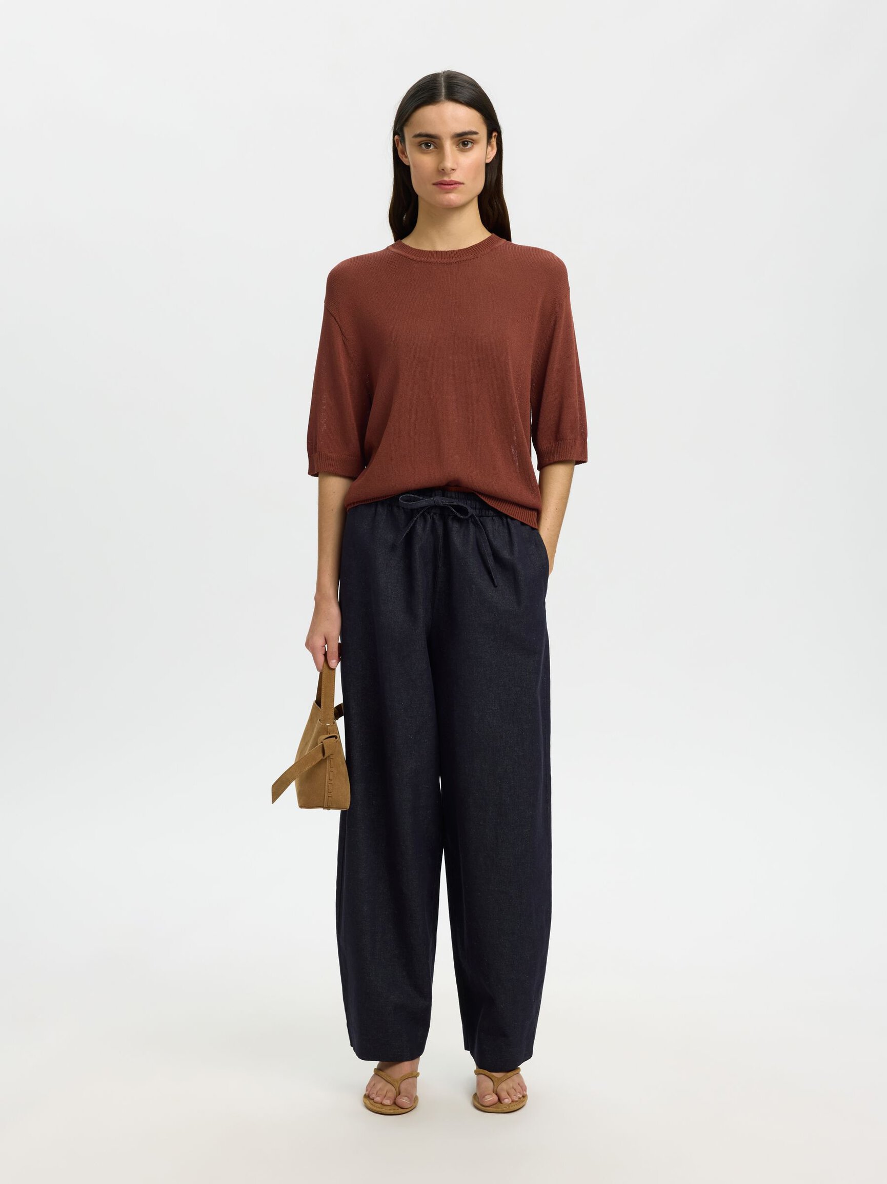 VISCOSE BLEND KNITTED TOP