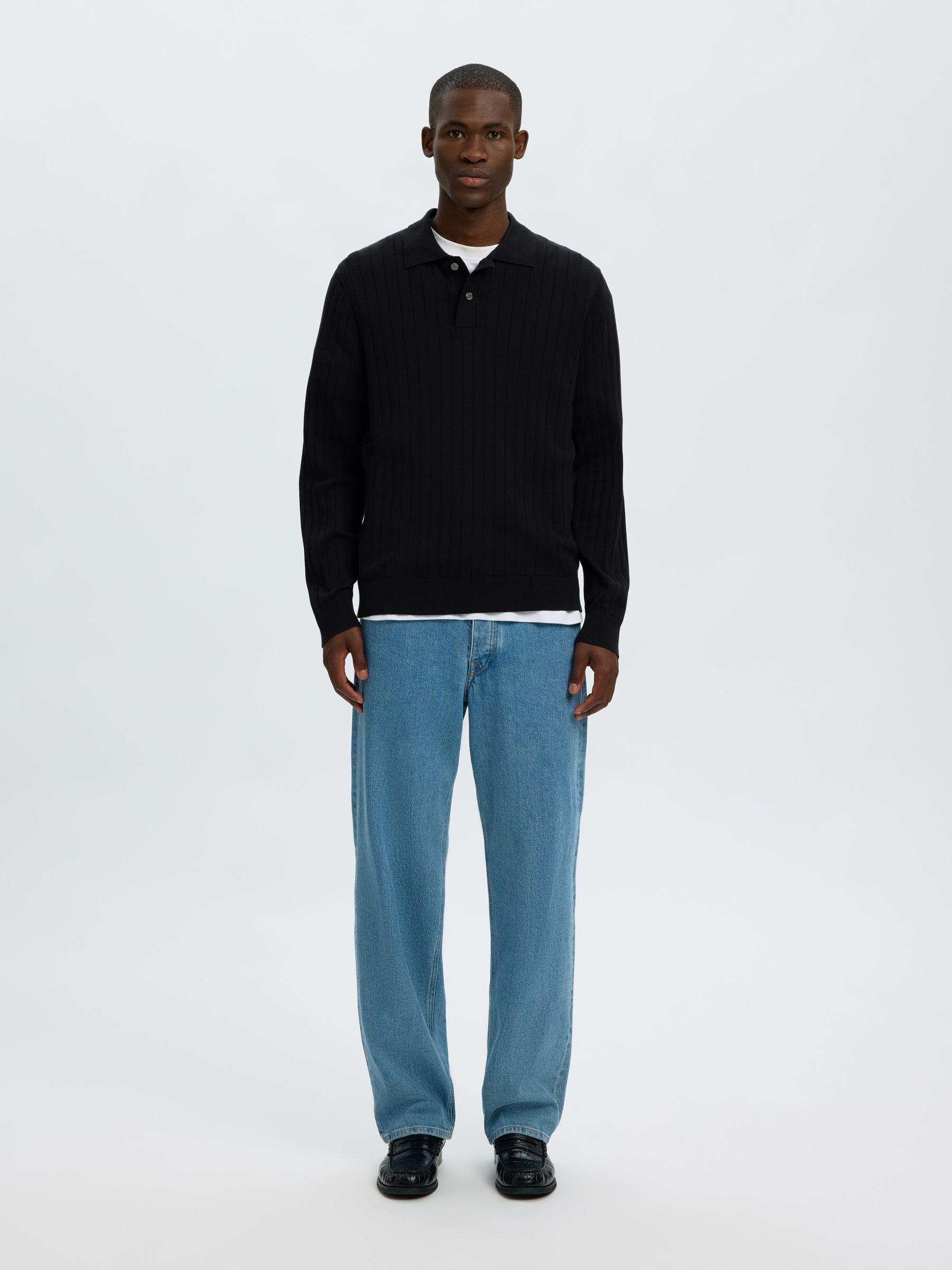 COTTON KNITTED POLO SHIRT