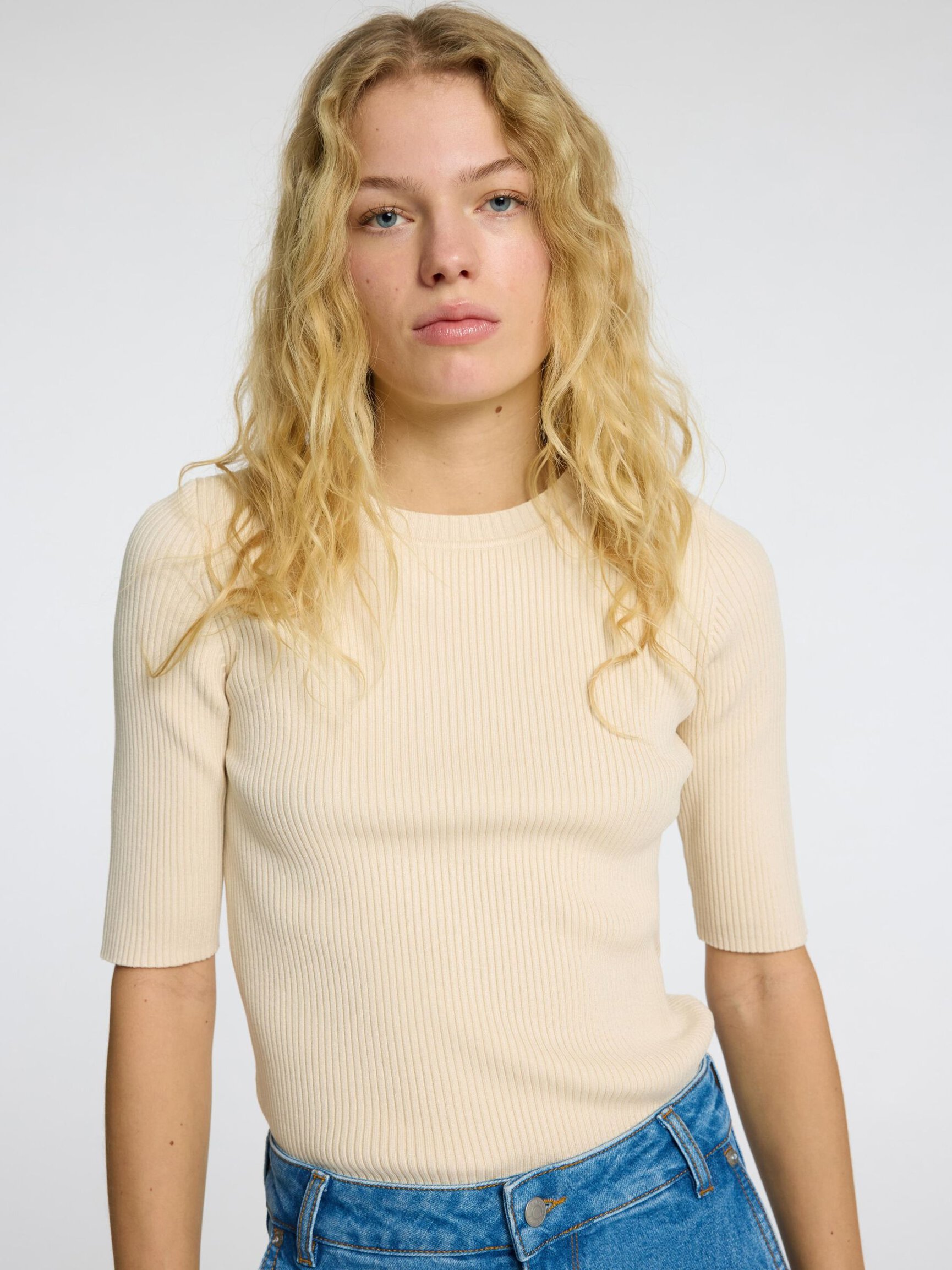 VISCOSE BLEND KNITTED TOP