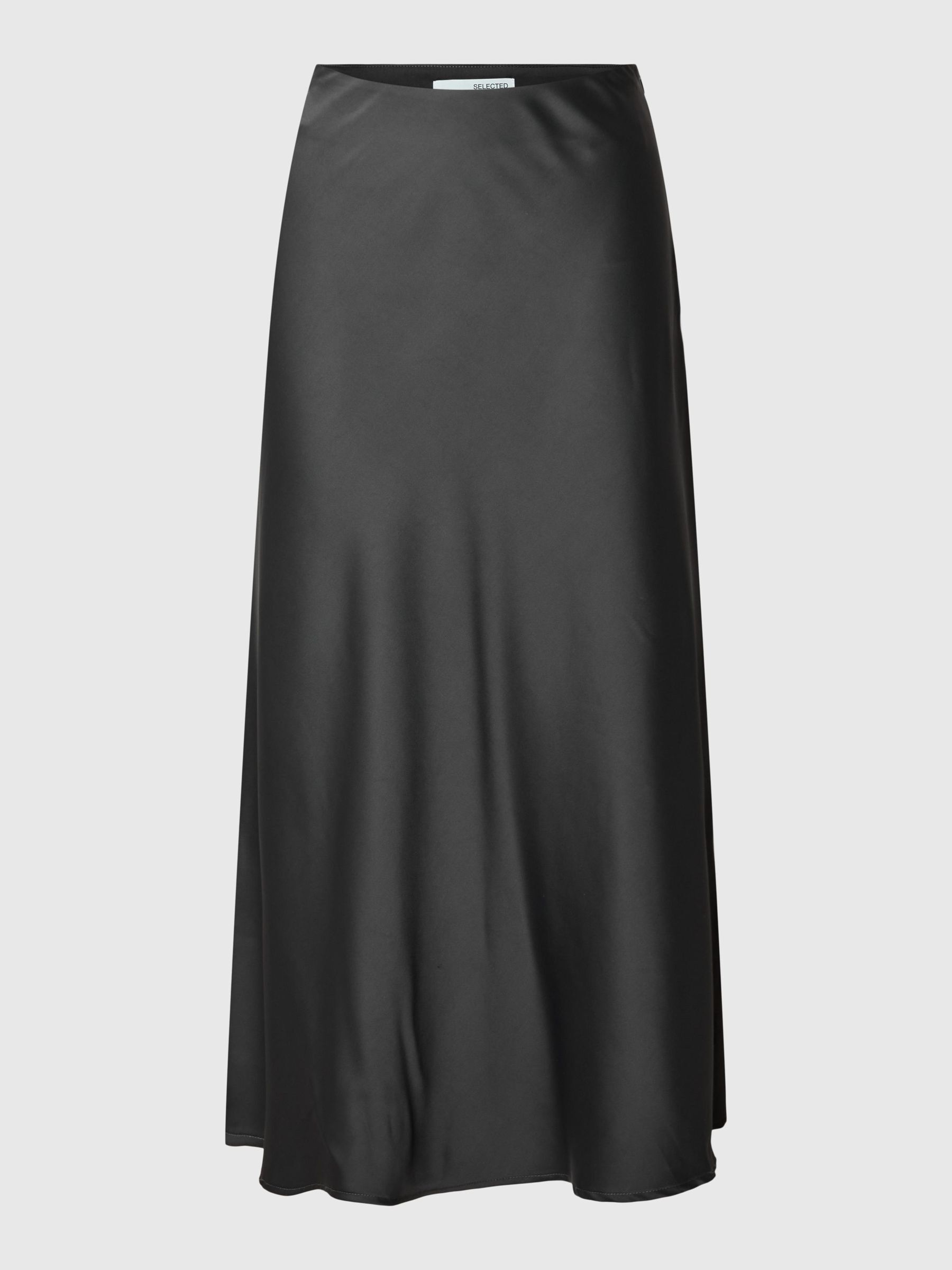 SATIN MIDI SKIRT