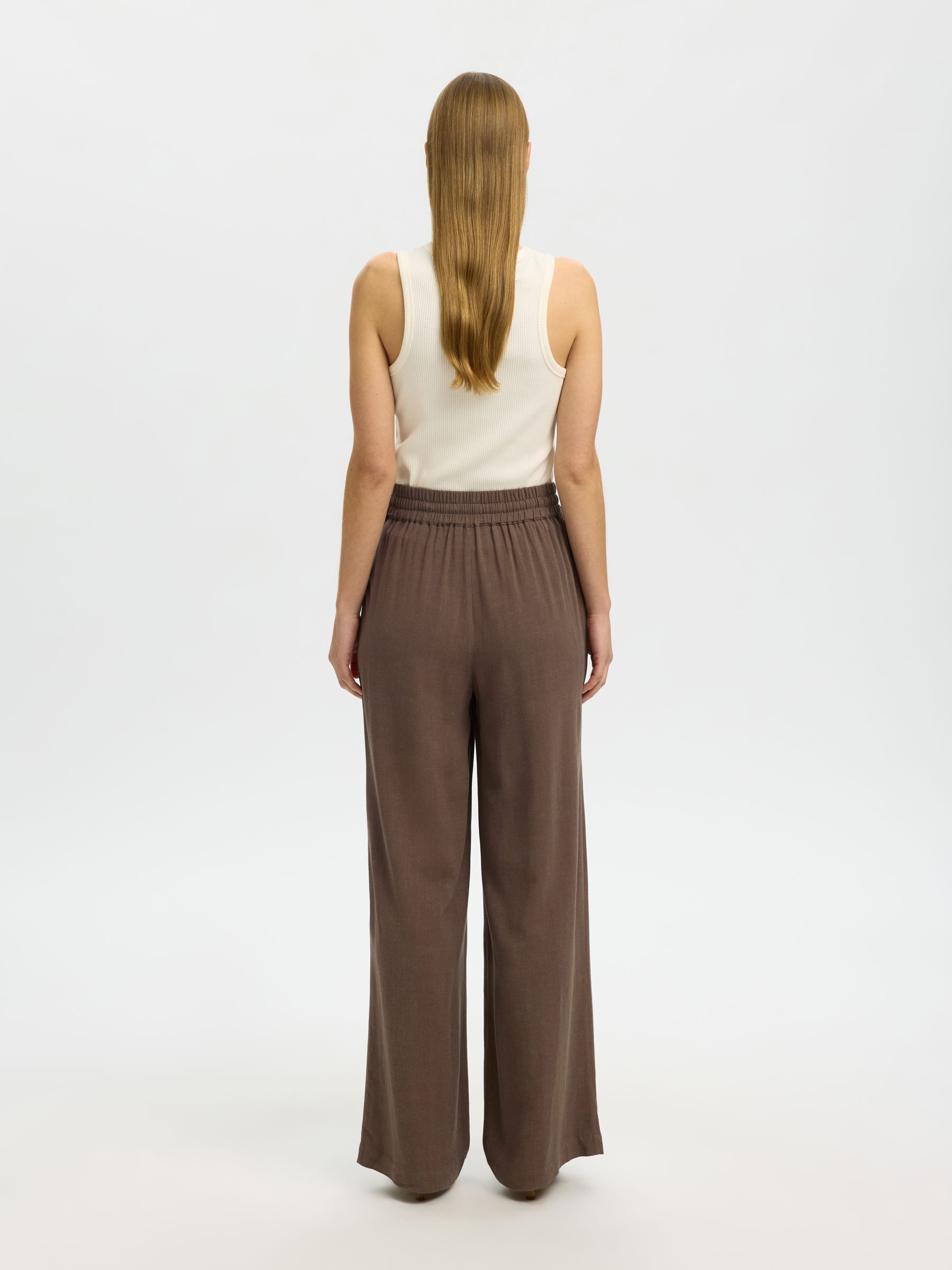 VISCOSE BLEND TROUSERS