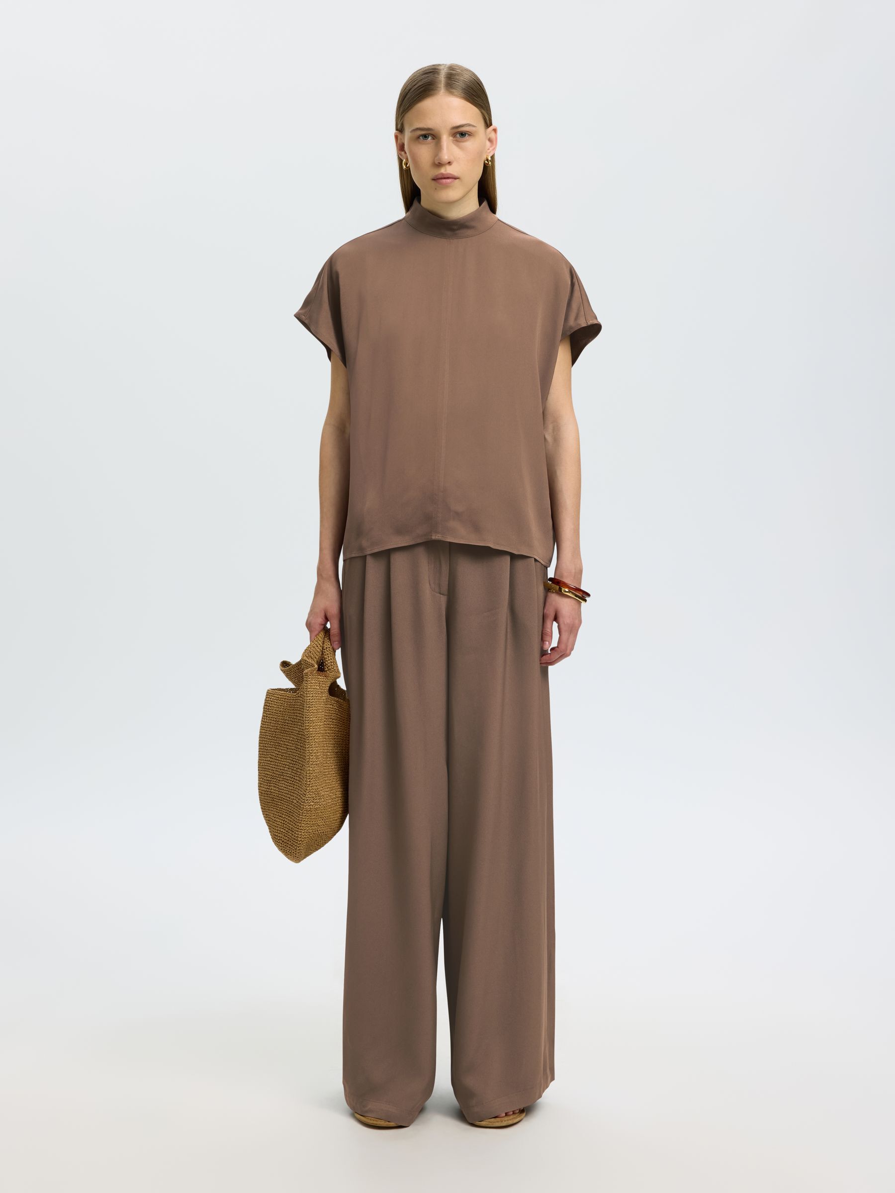 VISCOSE SHORT SLEEVED TOP