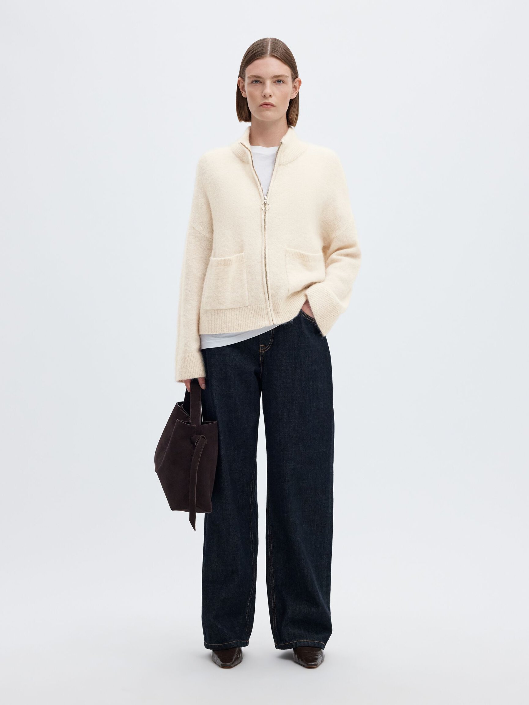 WOOL BLEND CARDIGAN