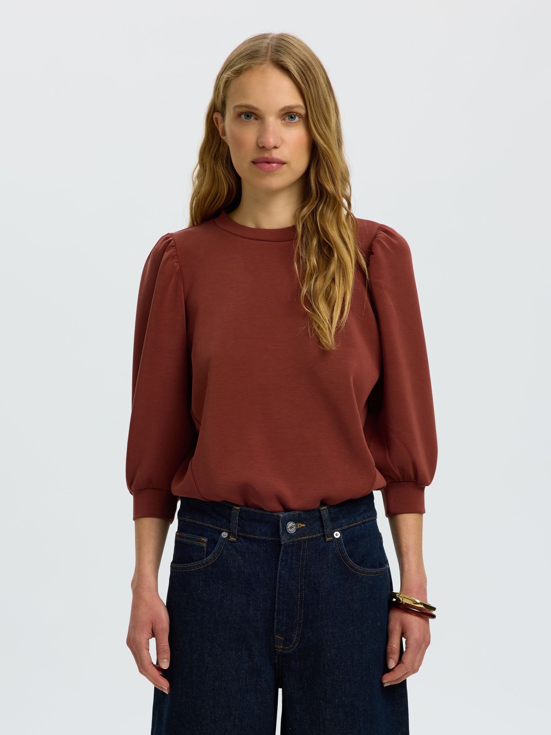 PUFF SLEEVE SWEATSHIRT