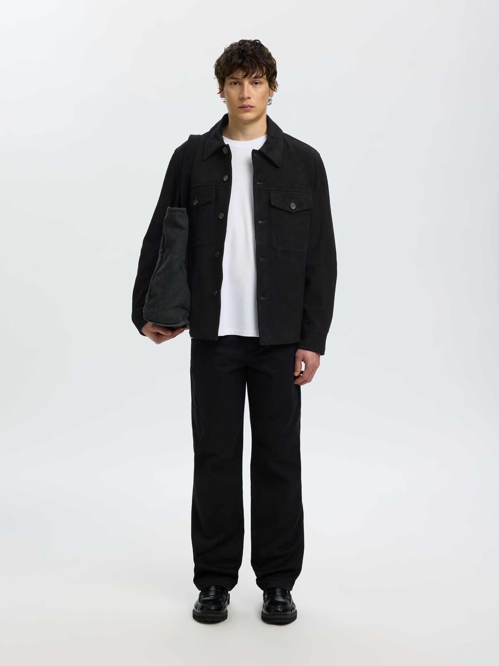 SUEDE OVERSHIRT