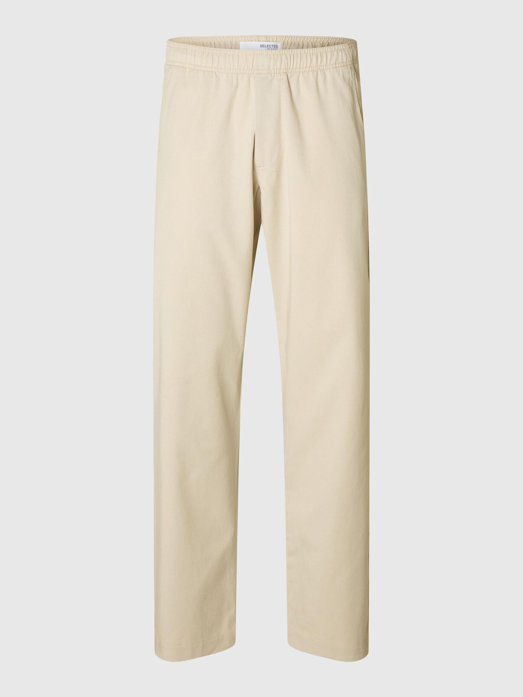 CLASSIC TAPERED TROUSERS, Oatmeal, highres