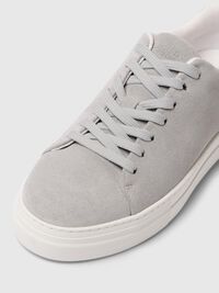 CHUNKY SUÈDE SNEAKERS, Grey, highres
